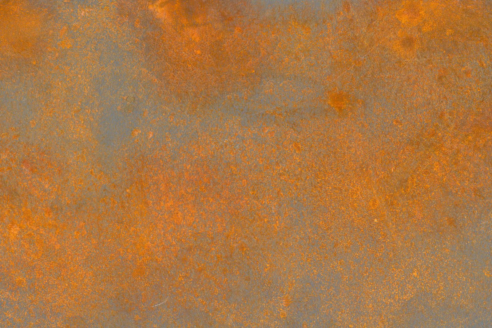             Rostoptik Leinwandbild Orange Braun mit Used Look – 0,90 m x 0,60 m
        