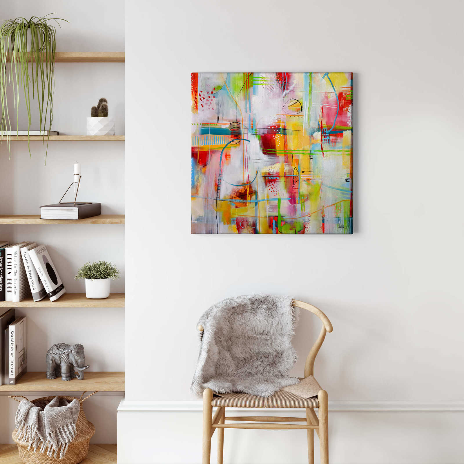             Fedrau Leinwandbild abstrakte Kunst – 0,50 m x 0,50 m
        