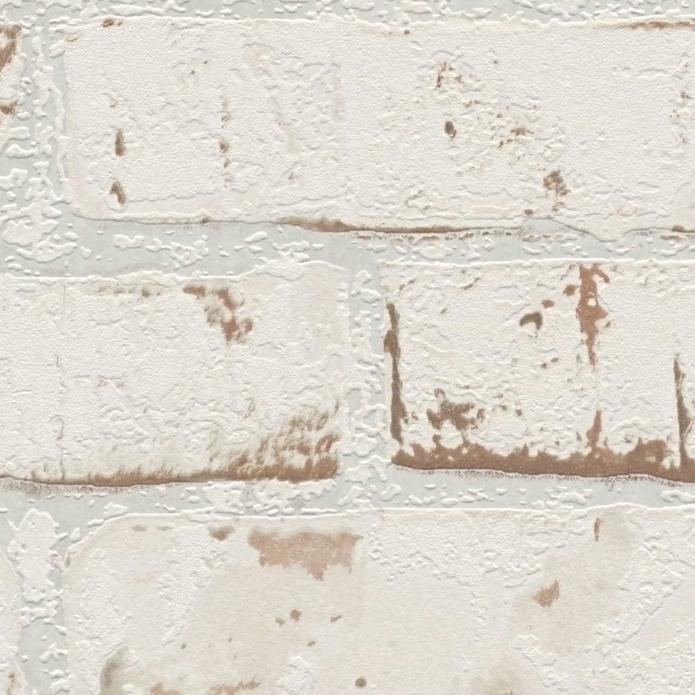             Steinoptiktapete mit rustikaler Ziegelwand & 3D-Effekt – Rot, Braun, Beige
        