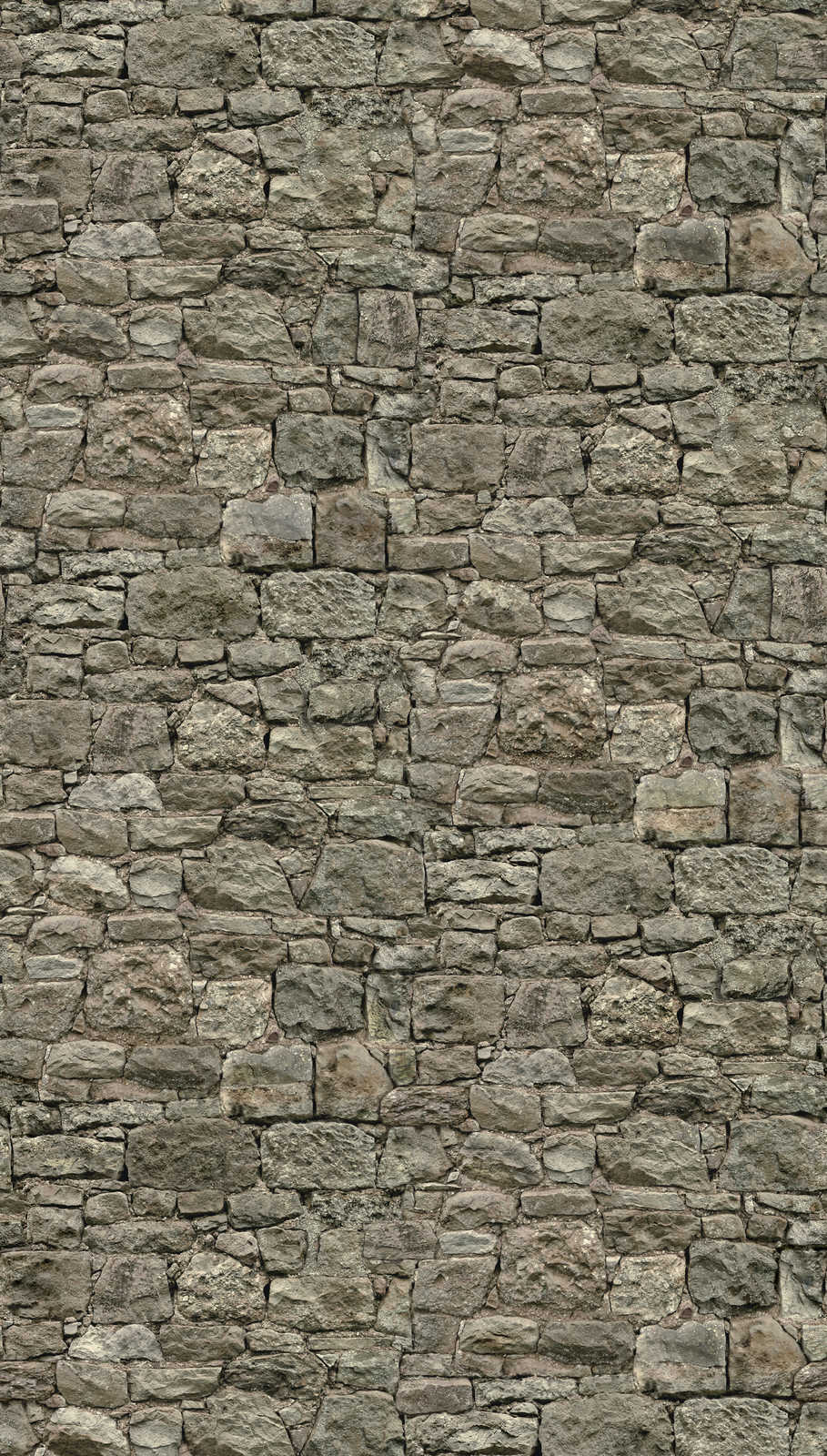             Vliestapete Steinoptik Wand in dunklen Farben – Grau, Beige
        