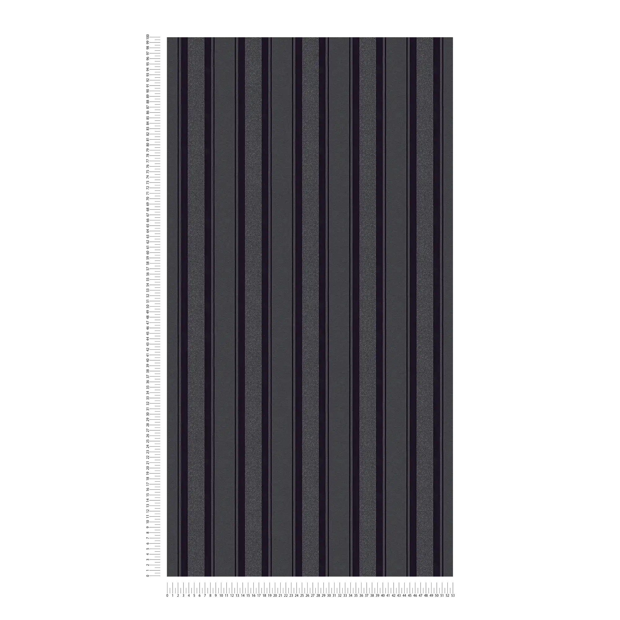             Streifentapete mit Glitzereffekt – Schwarz
        
