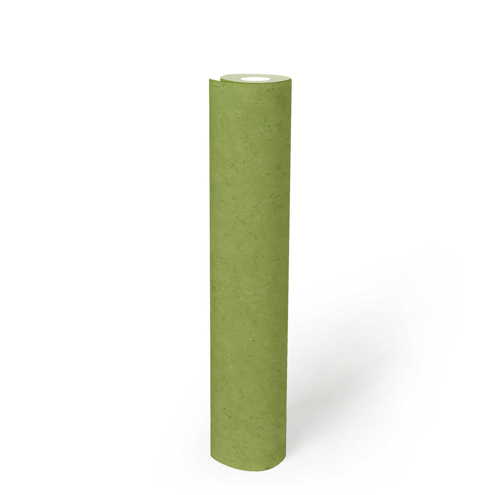             Limettengrüne Betonoptik Tapete – Grün
        