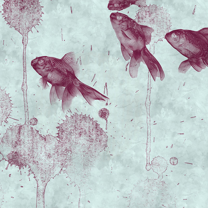         Moderne Fototapete Fisch Design im Aquarell Stil
    