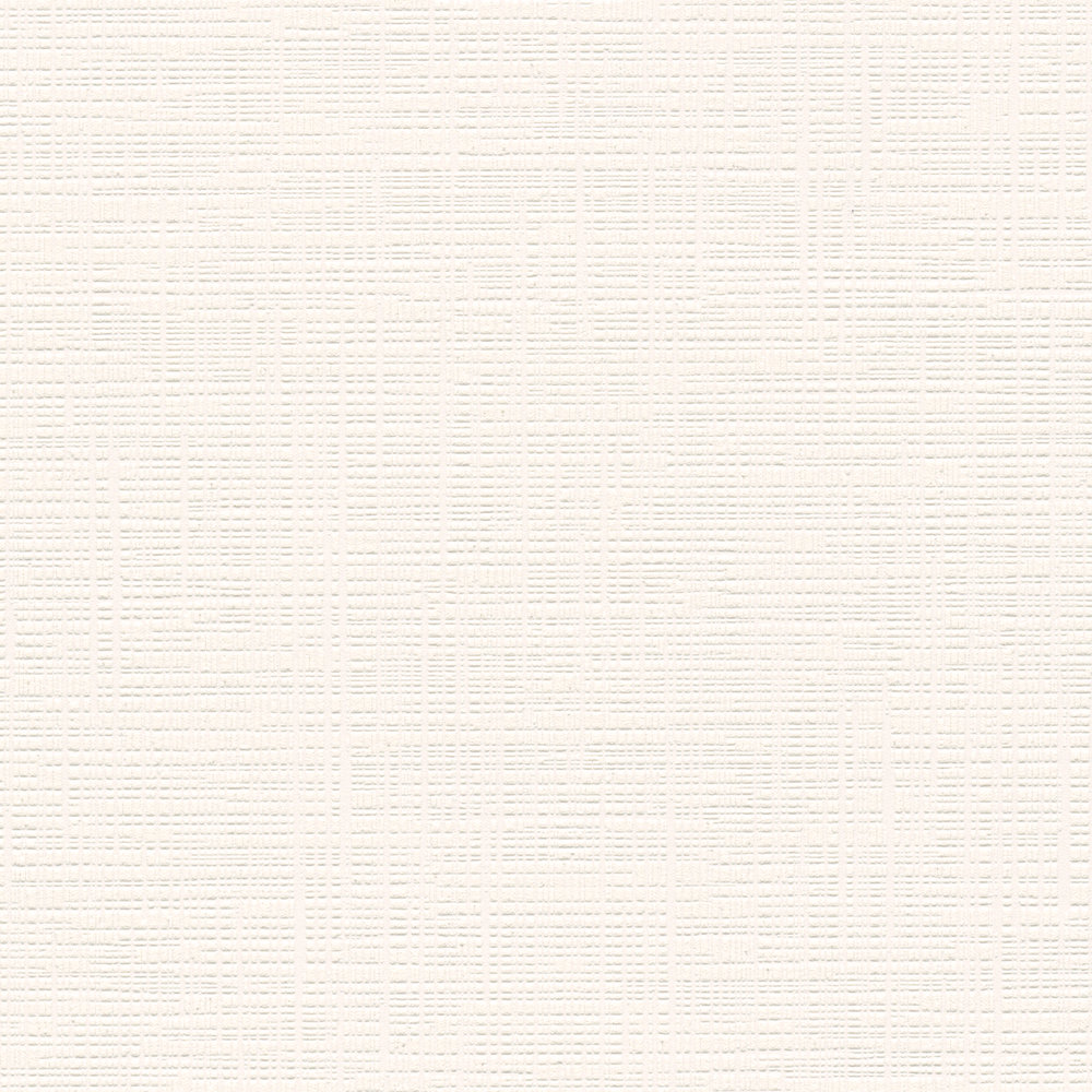             Tapete Textur geprägt mit Gewebeoptik – Weiß
        