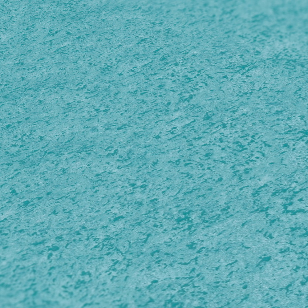             Vliestapete Petrol Putzoptik mit mattem Muster – Blau, Grün
        