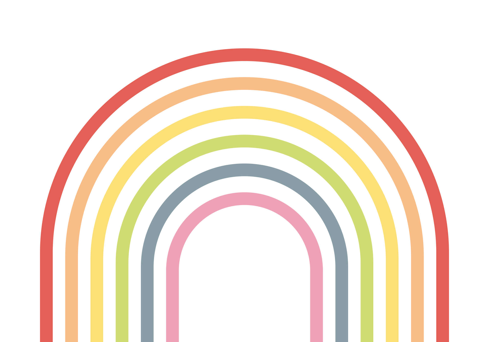             Fototapete Kinderzimmer Regenbogen in bunten Farben
        