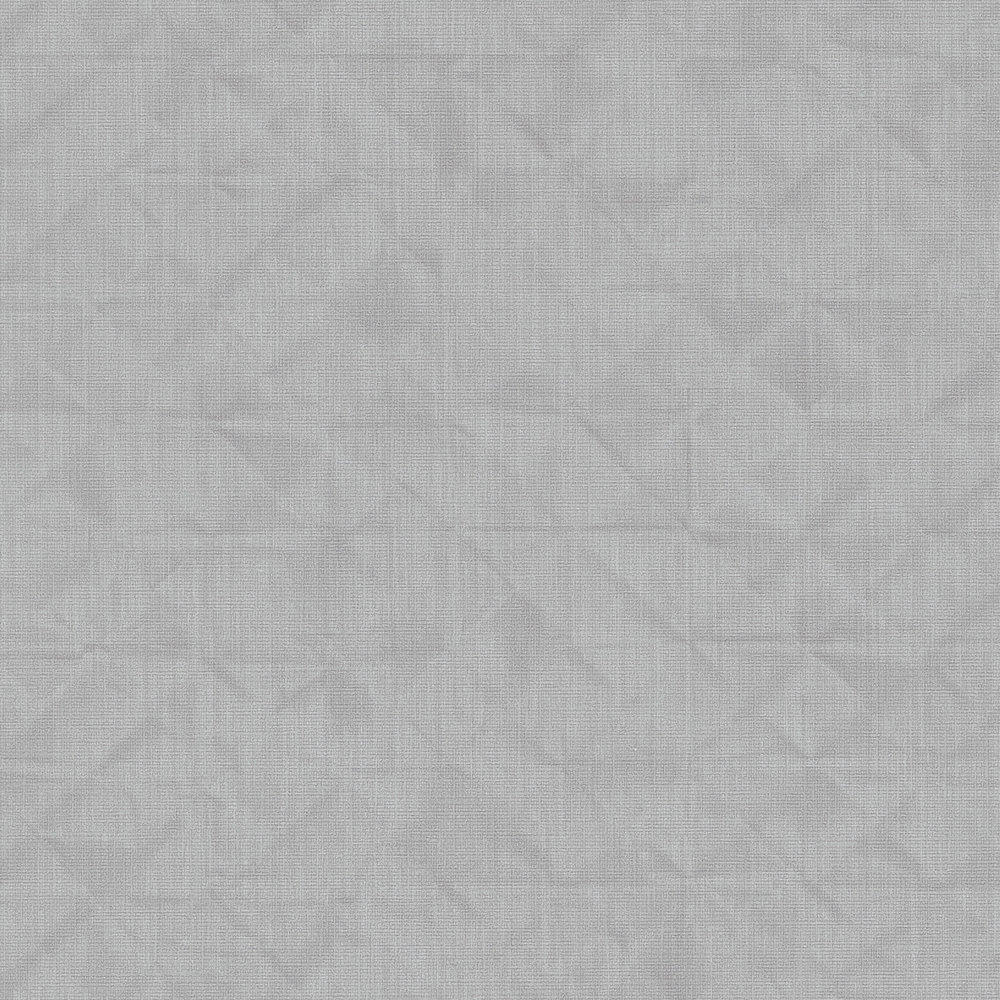             Vliestapete geometrisches Facettenmuster – Grau
        