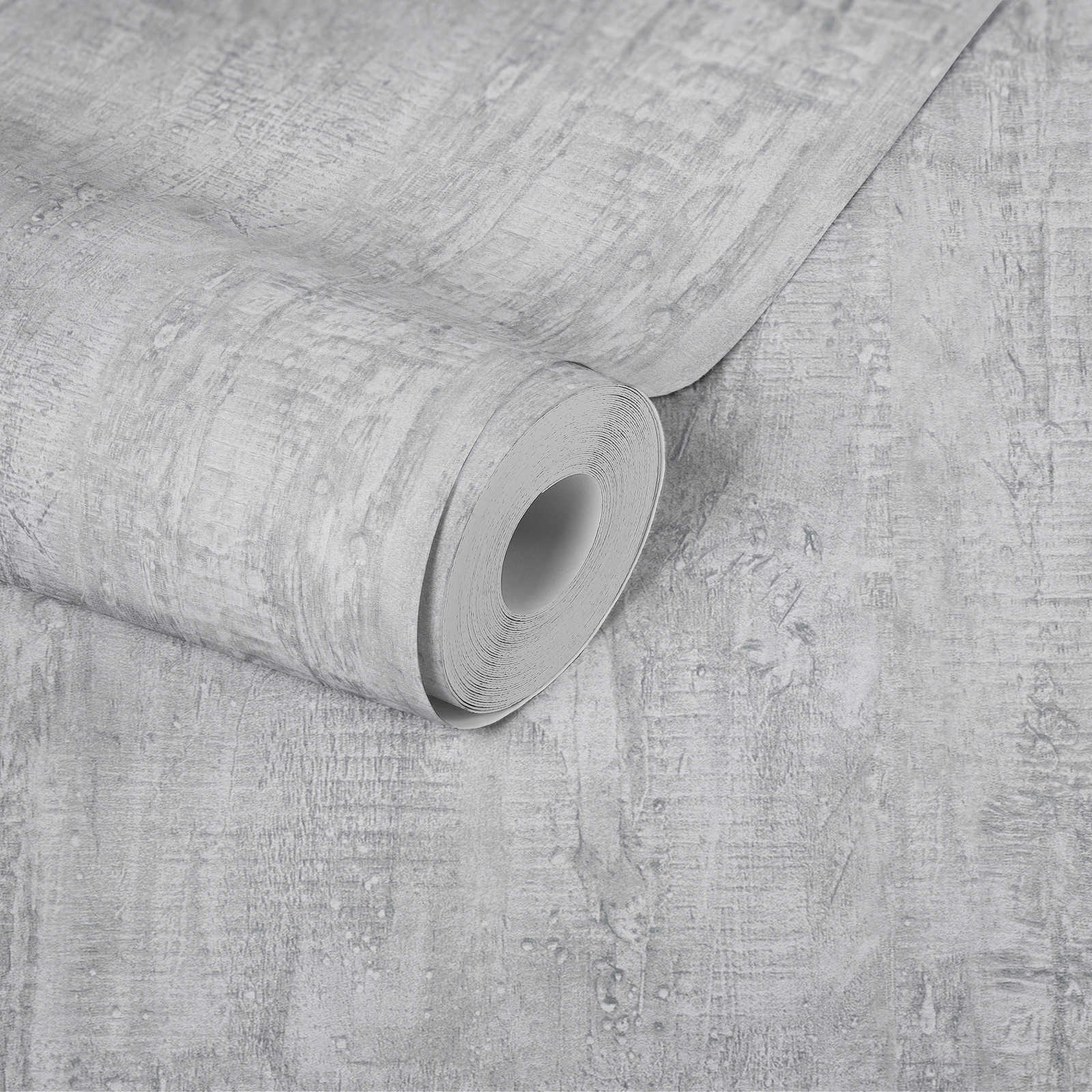             Tapete in rustikaler Betonoptik für Industrielles Design – Grau
        