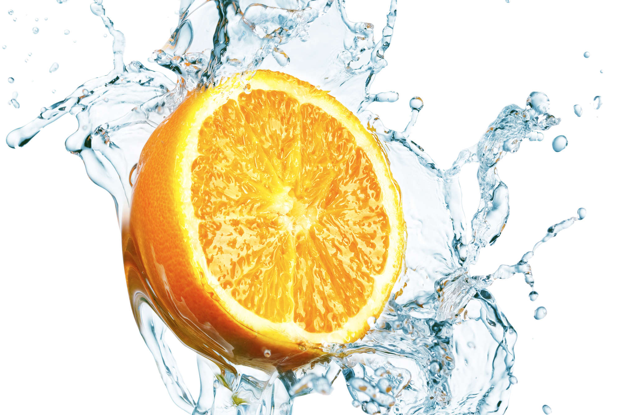             Fototapete Orange im Wasser – Strukturiertes Vlies
        