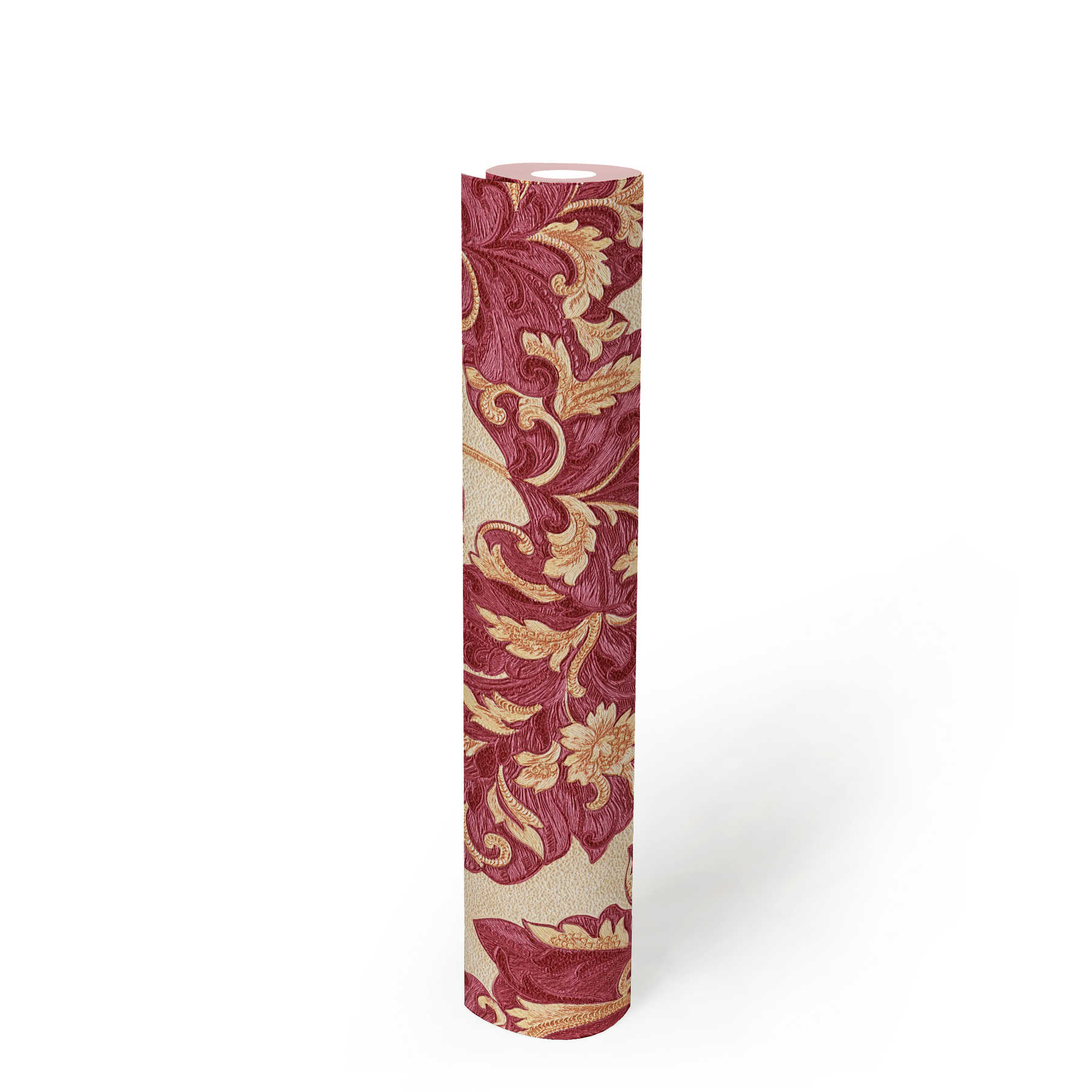             Metallic Tapete JOOP florale Blätter & Blüten – Metallic, Rot
        