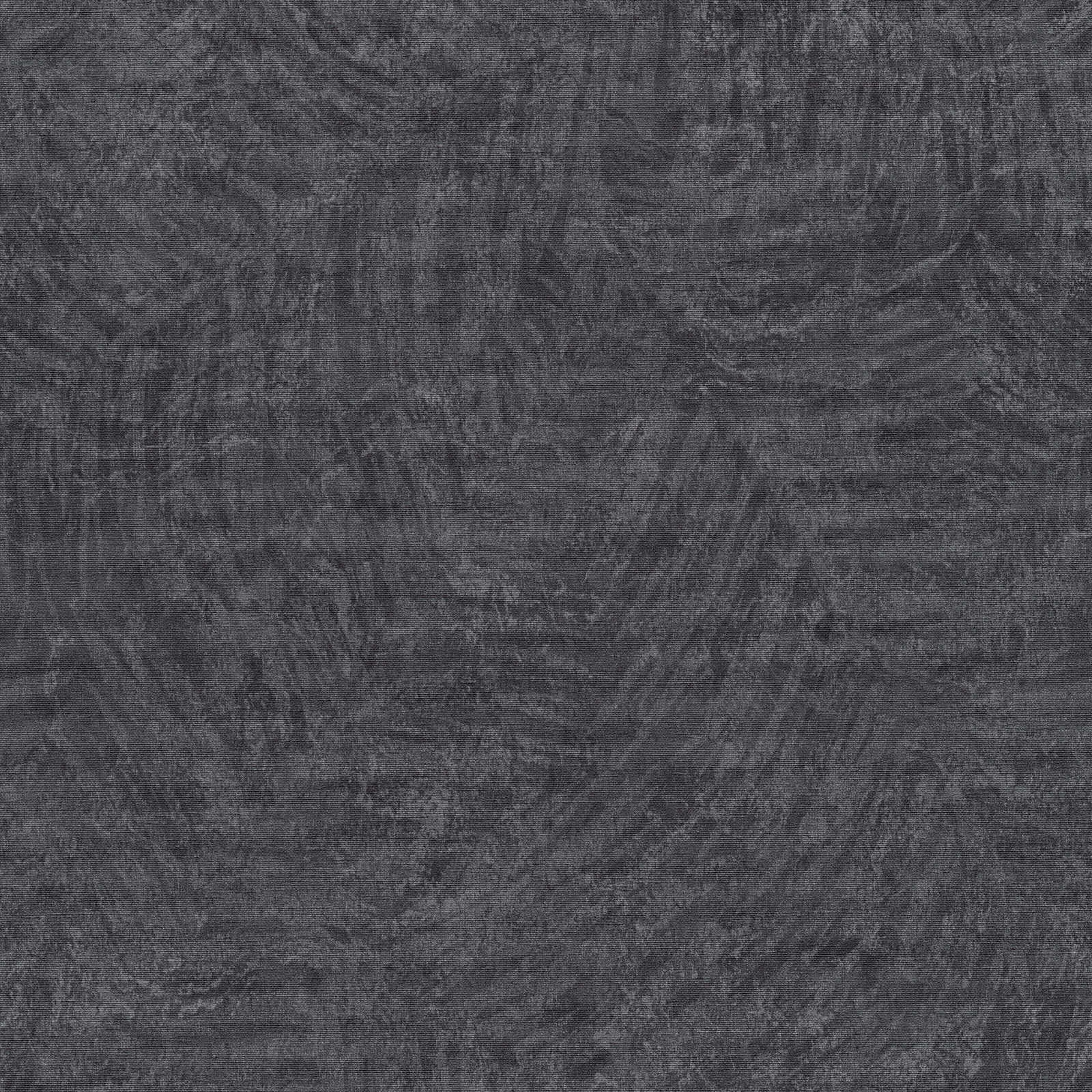 Anthrazitfarbene Tapete Vlies mit Struktur-Effekt – Schwarz, Grau
