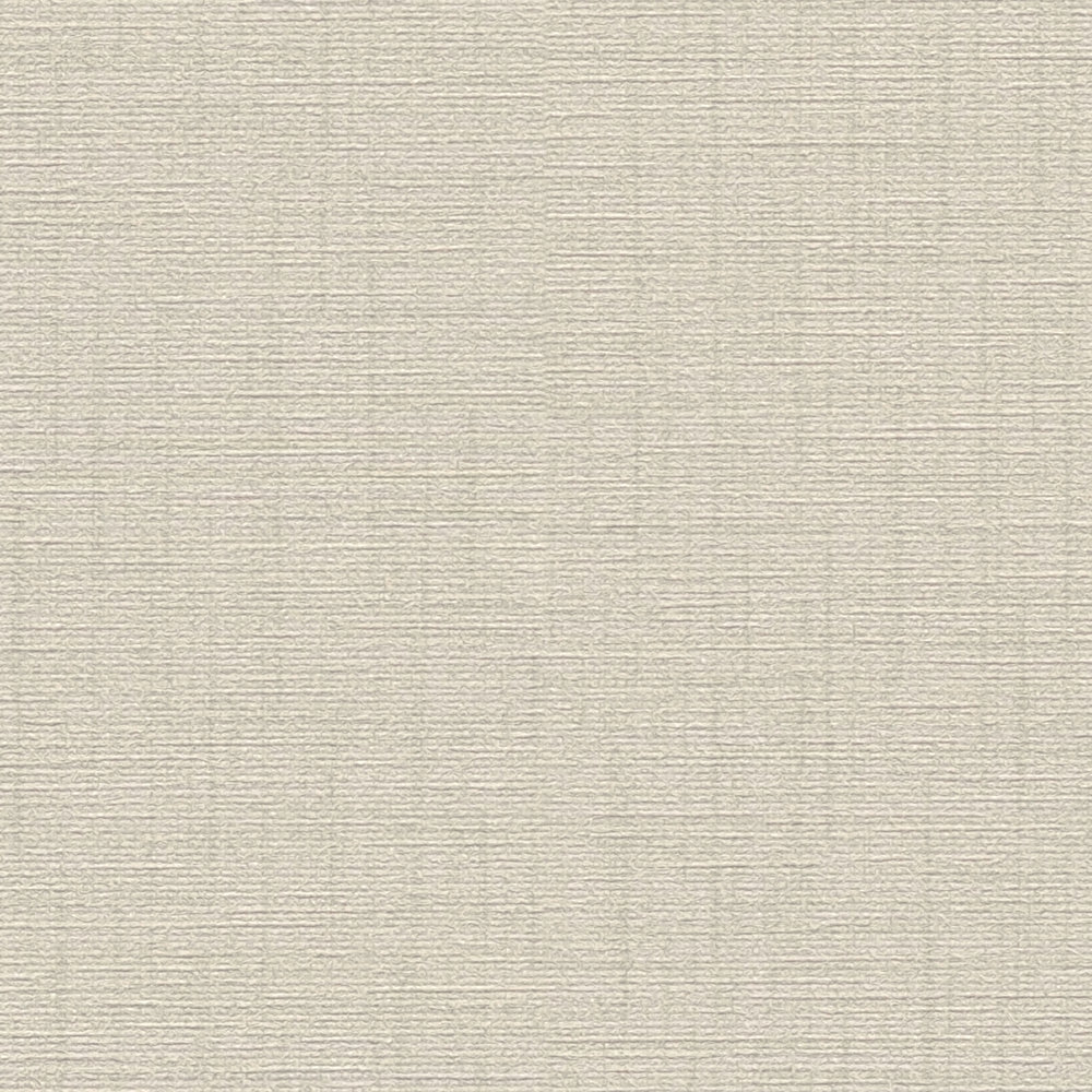             Tapete einfarbig Beige mit Textilstruktur – Grau
        