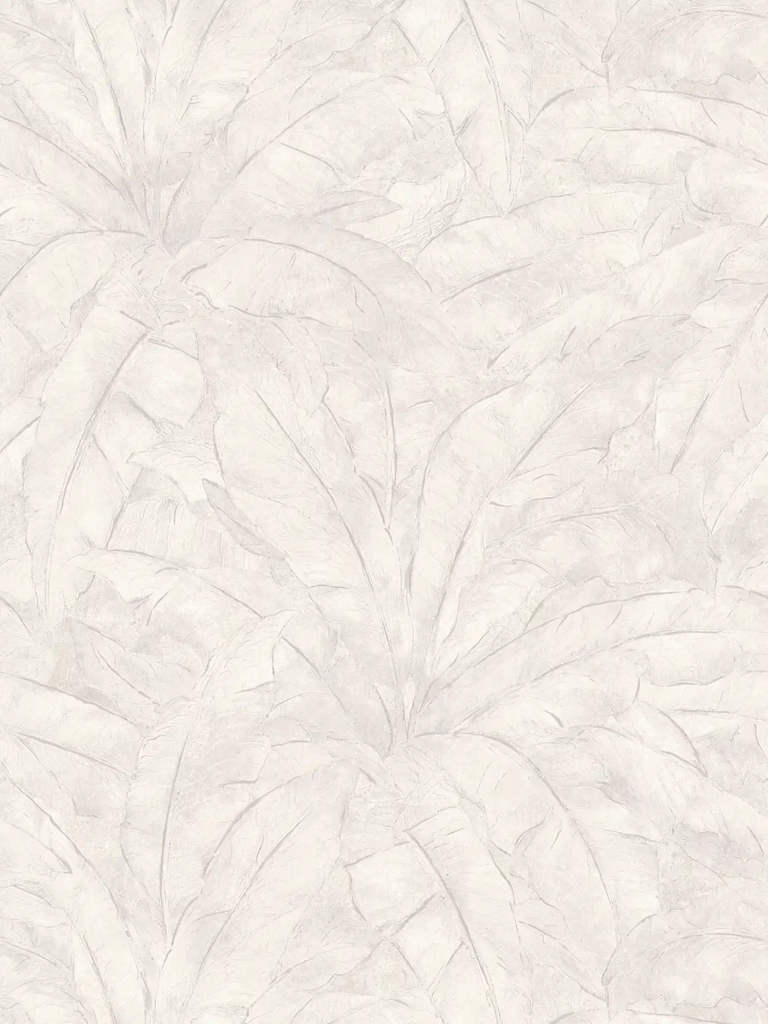         Dschungel Tapete mit Silber Akzent – Grau, Silber, Weiß
    
