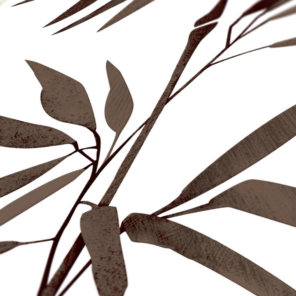             Schwarz-Weiß Vliestapete mit Bambus Motiv
        