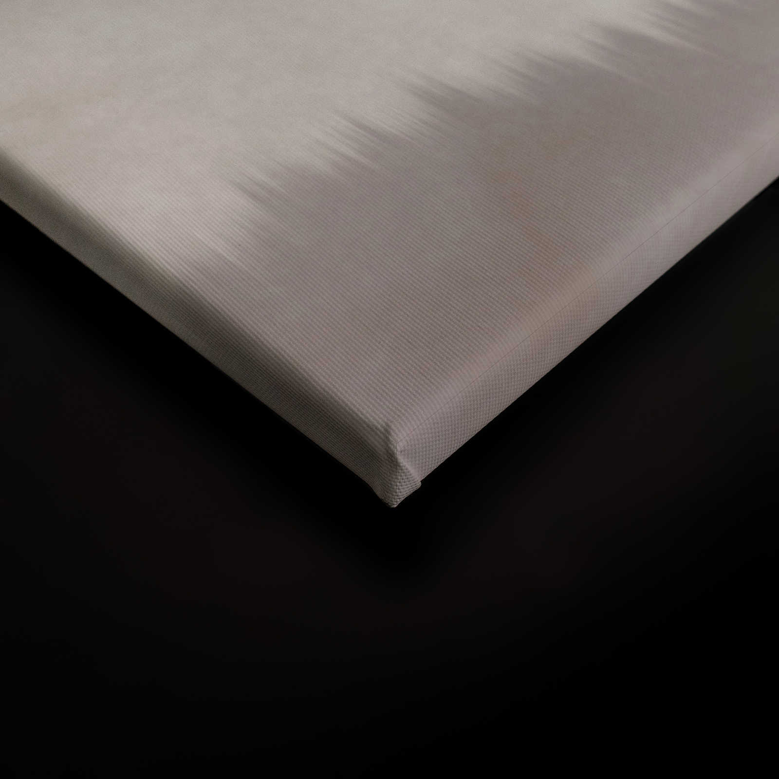             Leinwandbild abstraktes Muster Wellen | weiß, grau – 1,20 m x 0,80 m
        