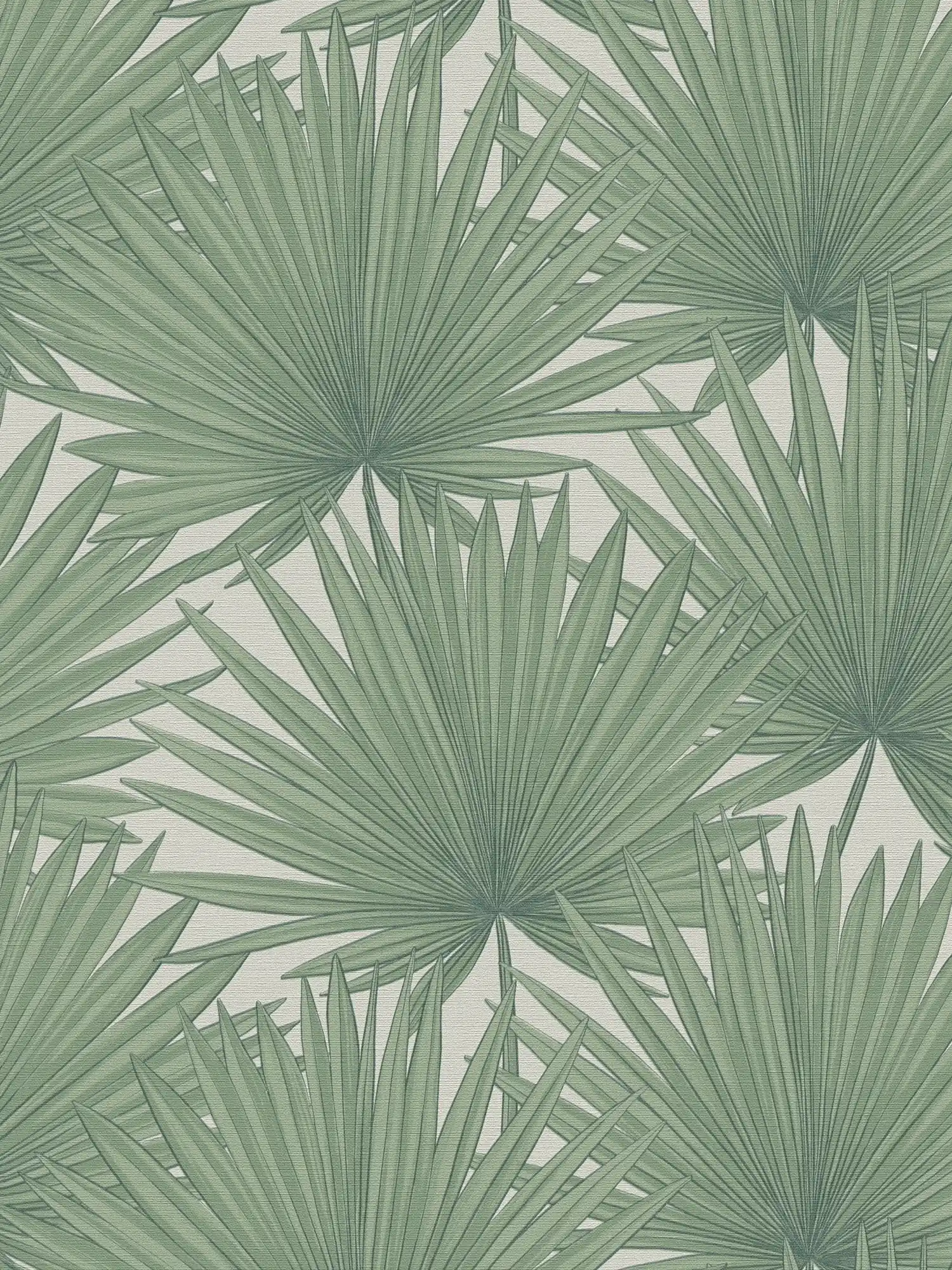         Vliestapete im Dschungelstil – Grün, Weiß
    