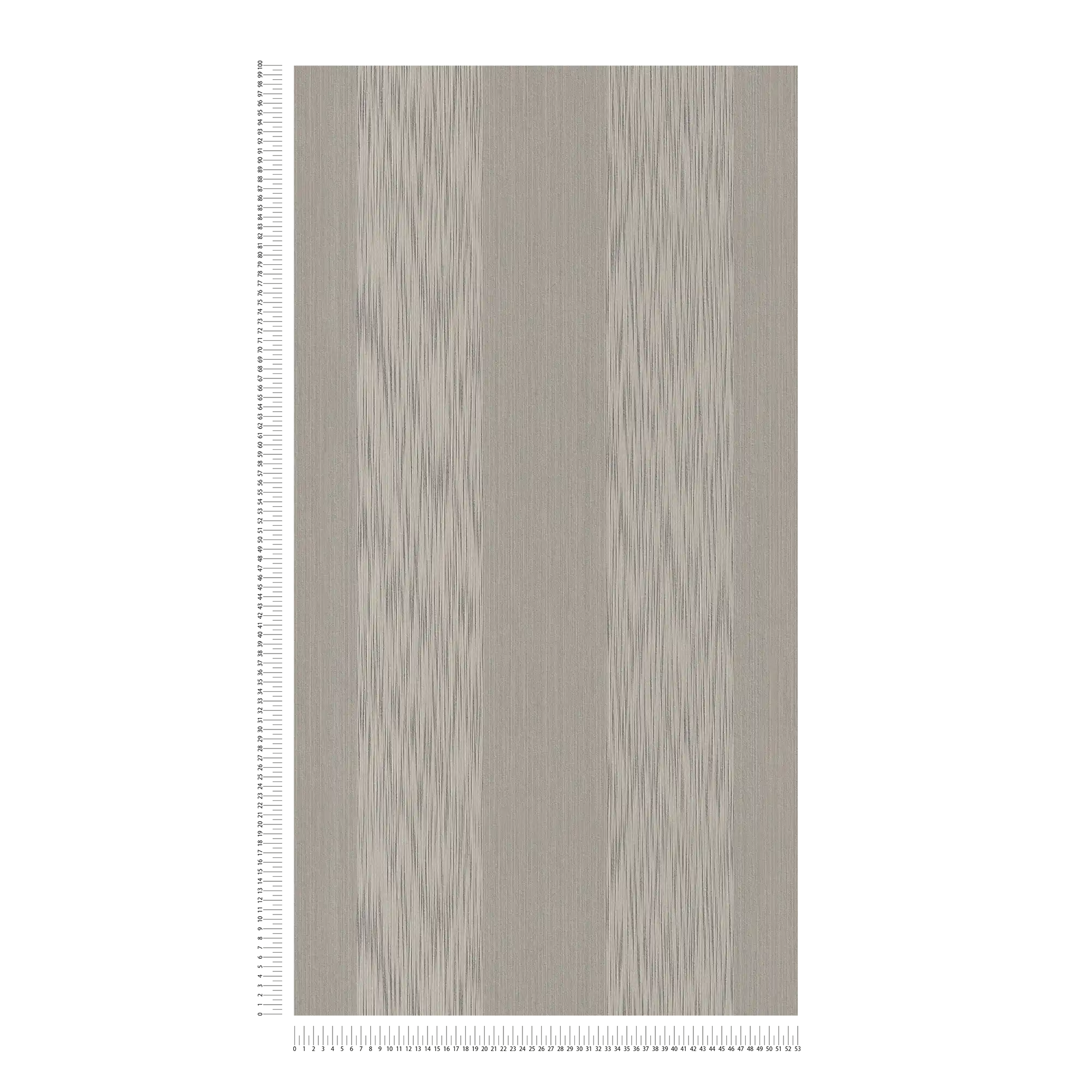            Melierte Streifen Tapete mit Struktureffekt – Grau
        