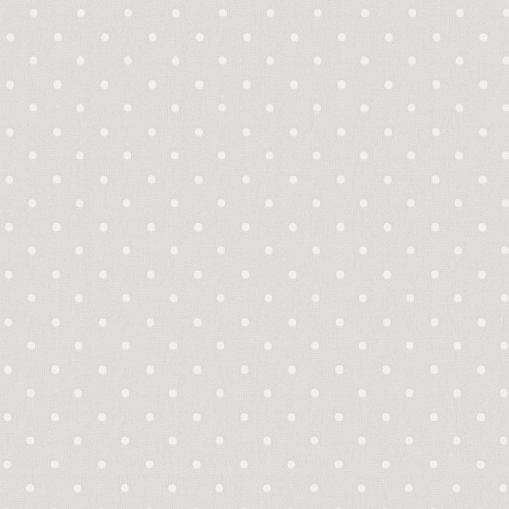             Vliestapete mit kleinem Punktmuster – Grau, Weiß
        