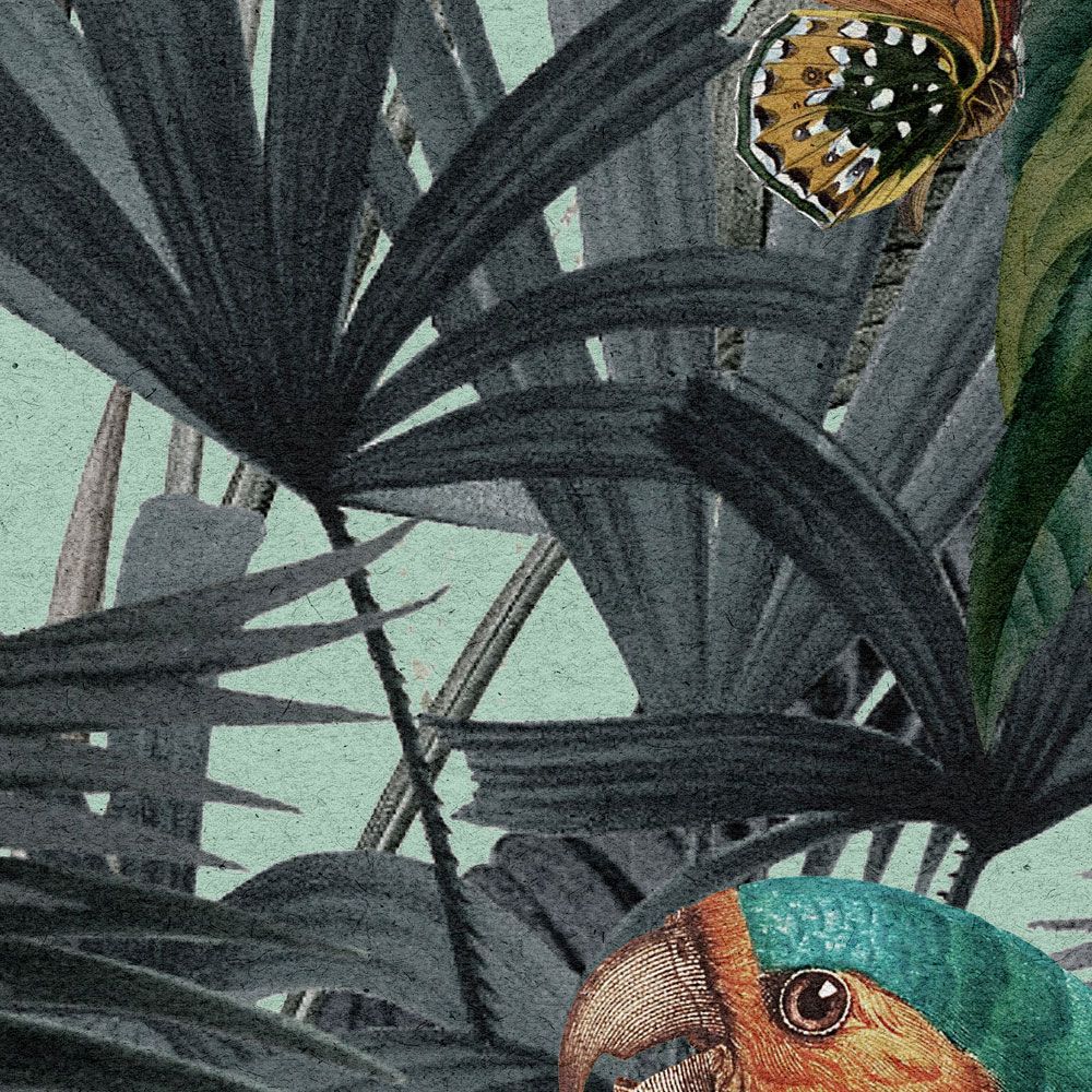             Fototapete »arabella« - Dschungel & Papageien auf Kraftpapier-Optik – Leicht strukturiertes Vlies
        