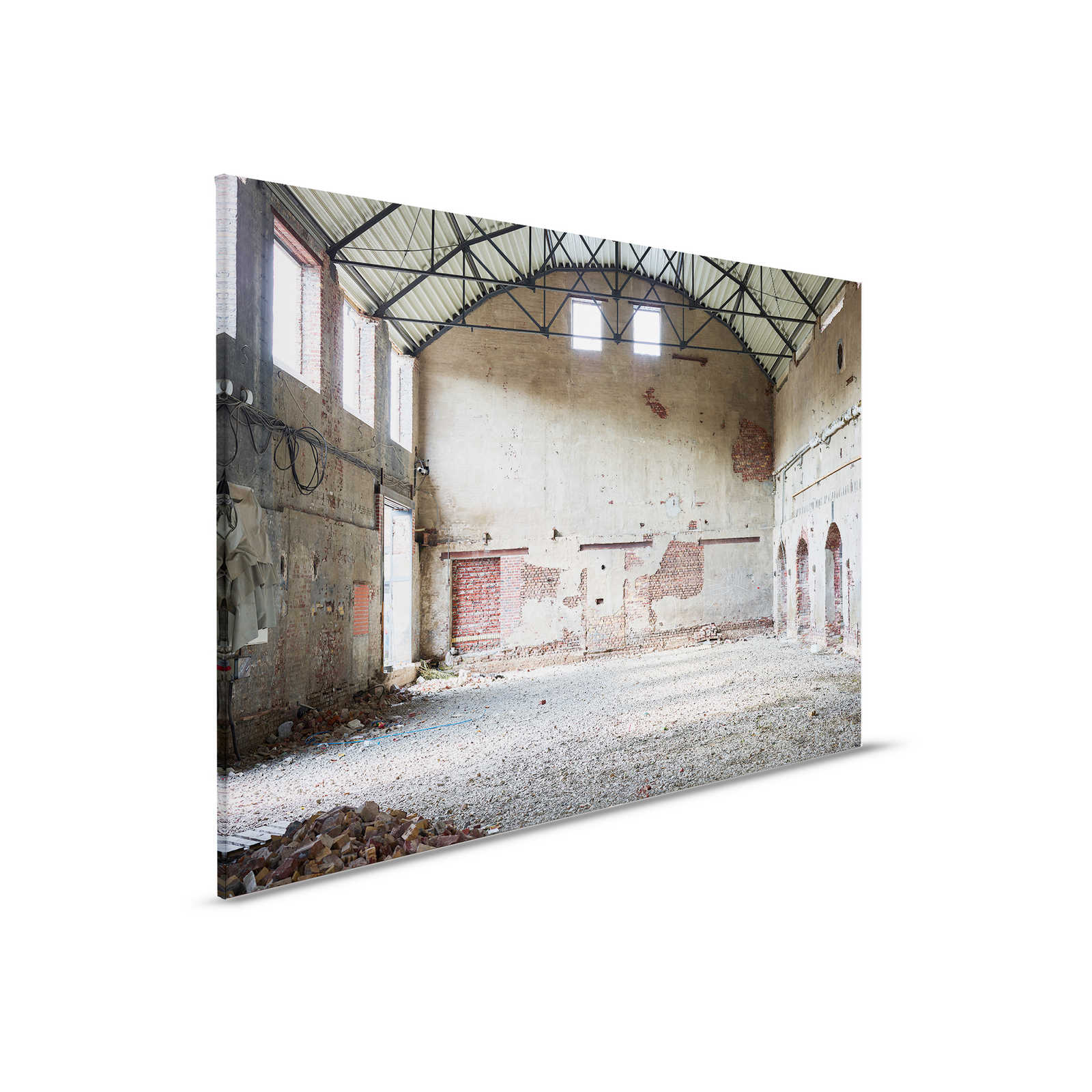         Leinwandbild mit verlassener Industriehalle – 0,90 m x 0,60 m
    