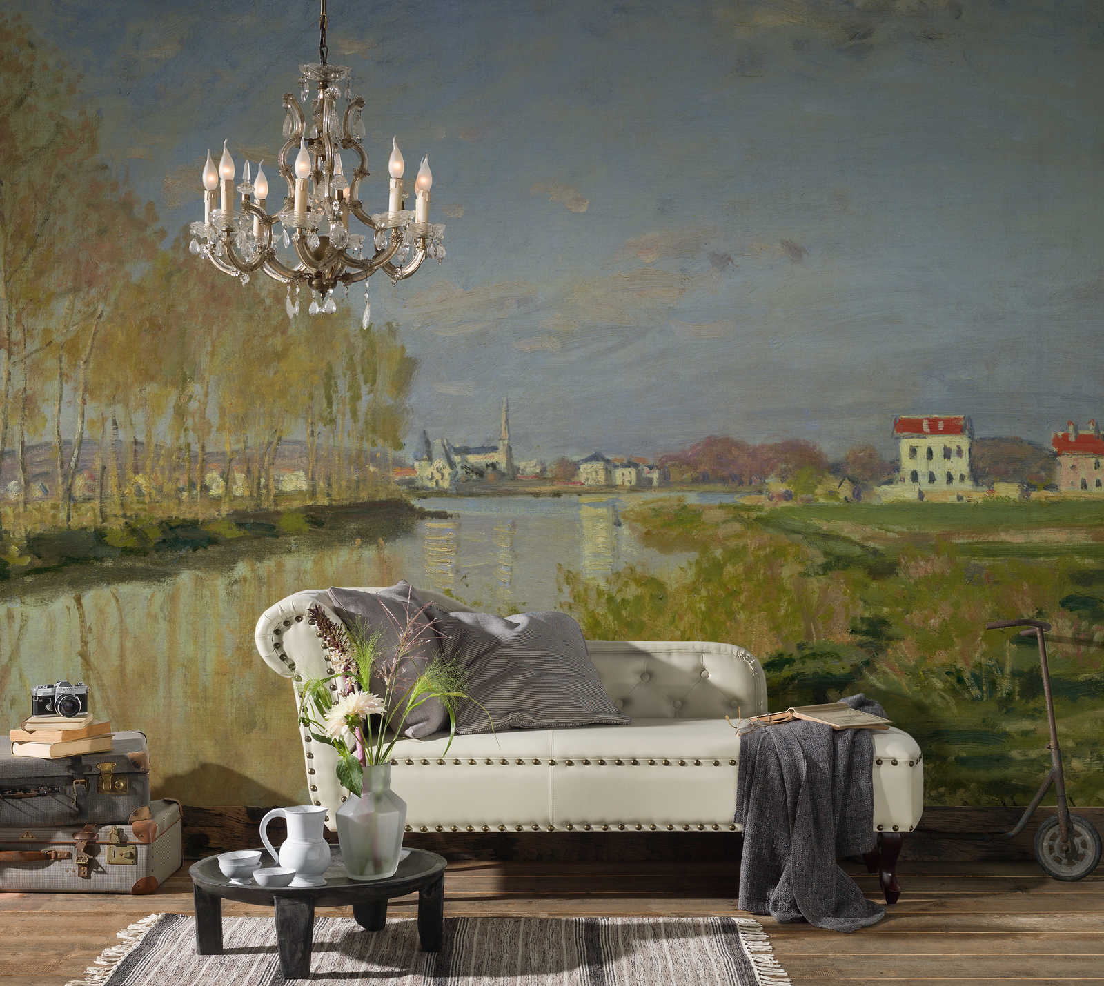             Fototapete "Die Seine in Argenteuil" von Claude Monet
        