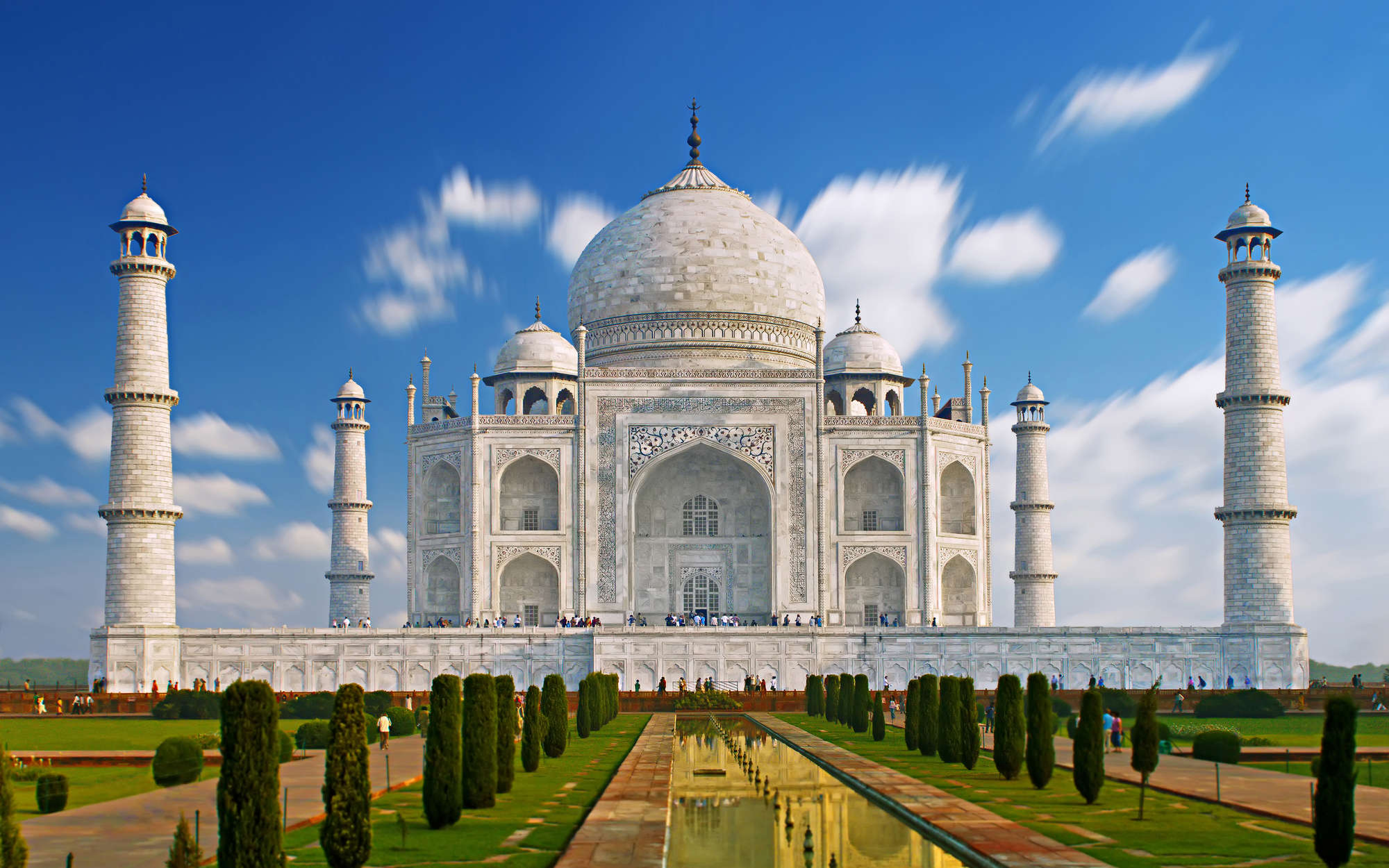             Fototapete Taj Mahal in der Türkei – Perlmutt Glattvlies
        
