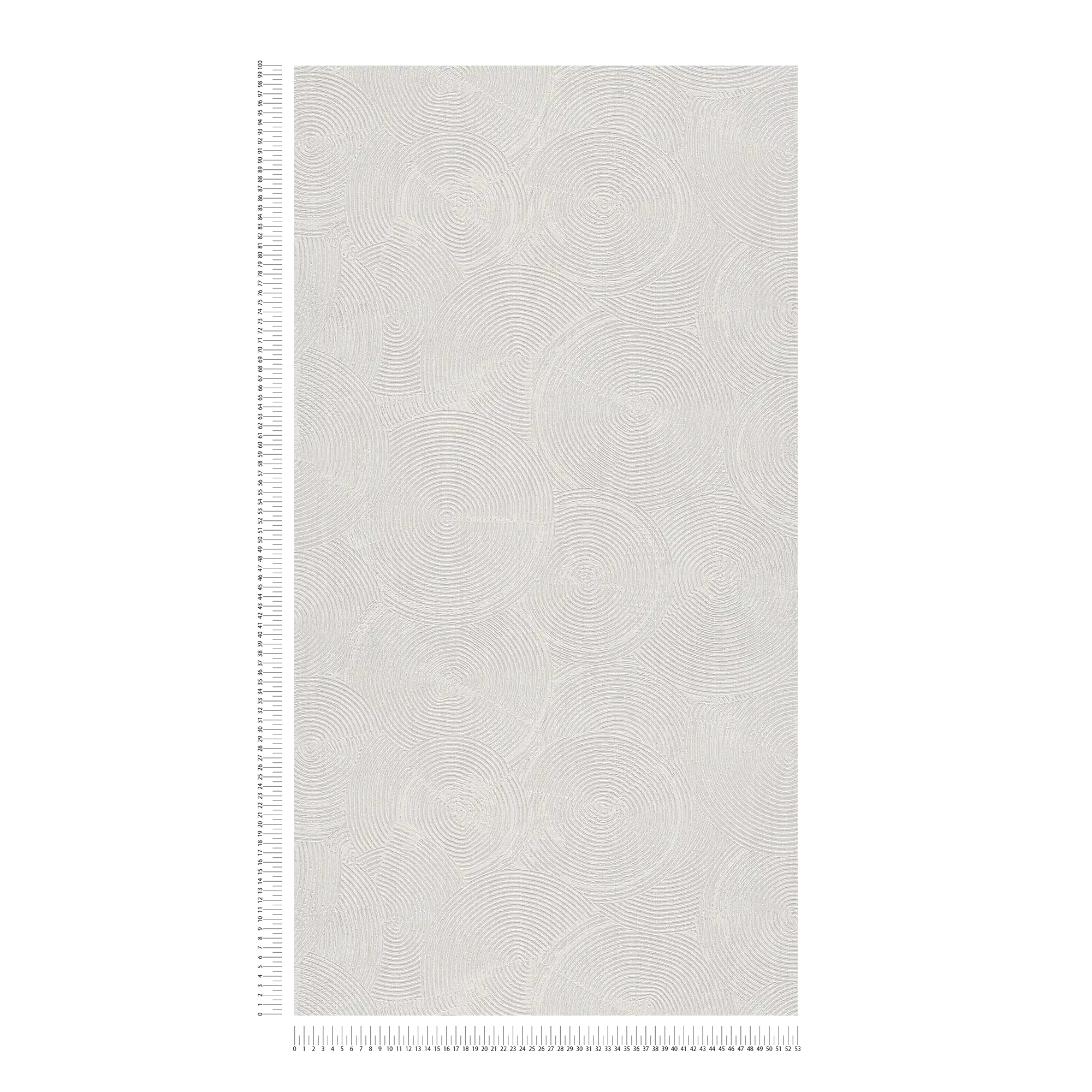             Tapete mit moderner Putzoptik & Metallic-Akzenten – Grau, Metallic, Weiß
        