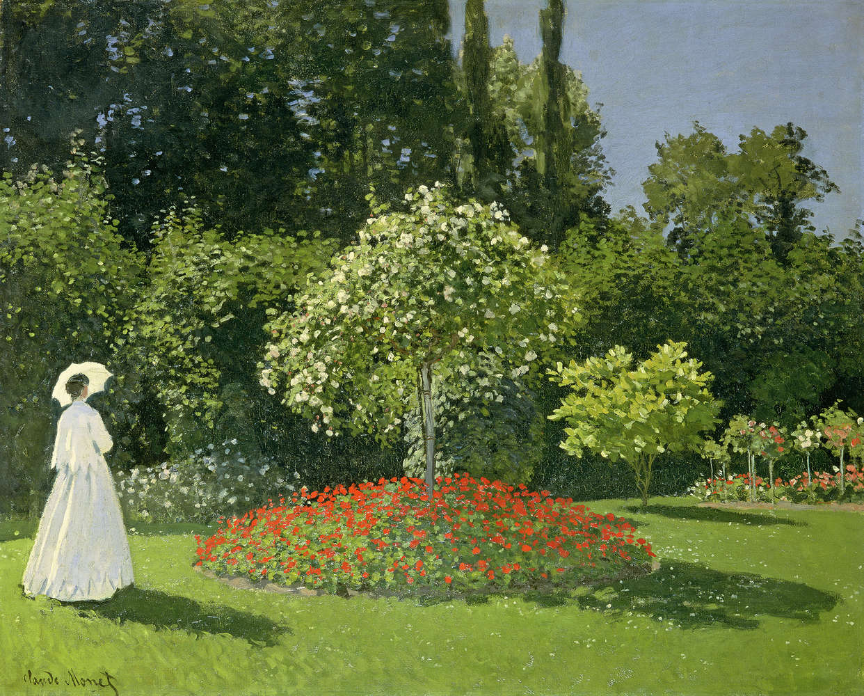             Fototapete "Frau im Garten" von Claude Monet
        