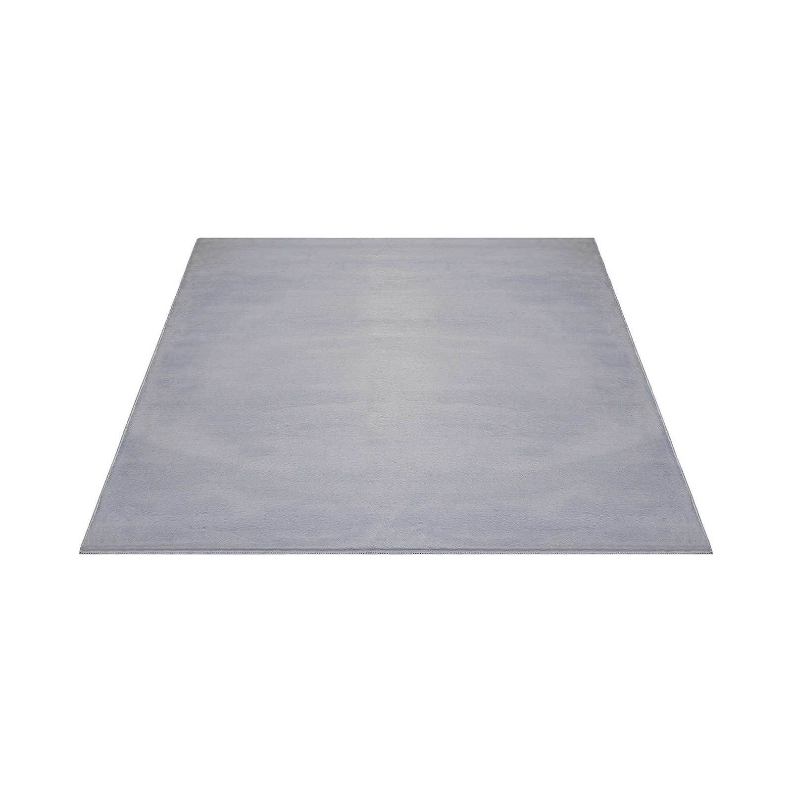 Angenehmer Hochflor Teppich in sanften Grau – 280 x 200 cm
