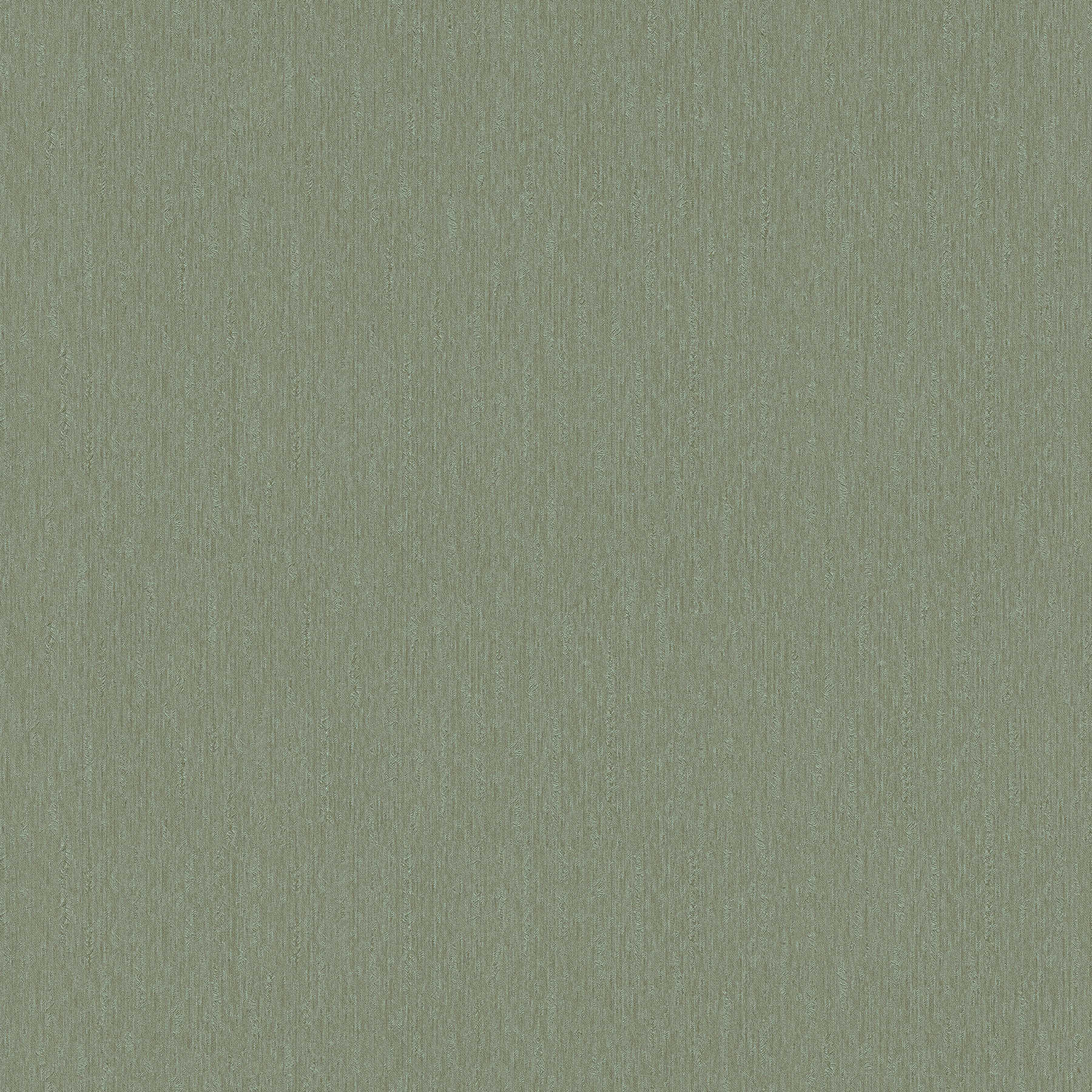             Olivgrüne Tapete mit Textilstruktur – Grün, Metallic
        
