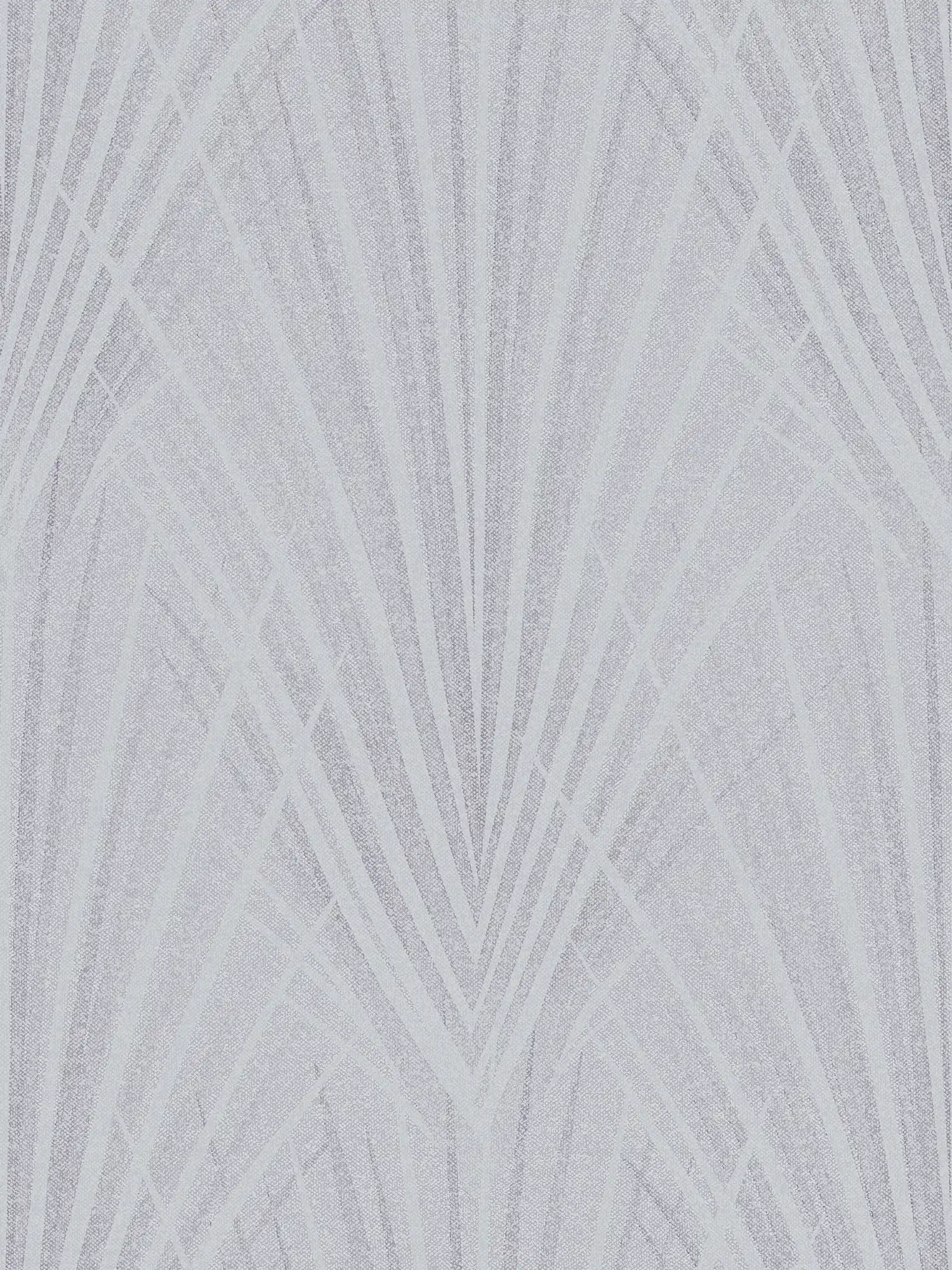 Vliestapete Farnblatt-Muster abstrakt – Blau, Grau
