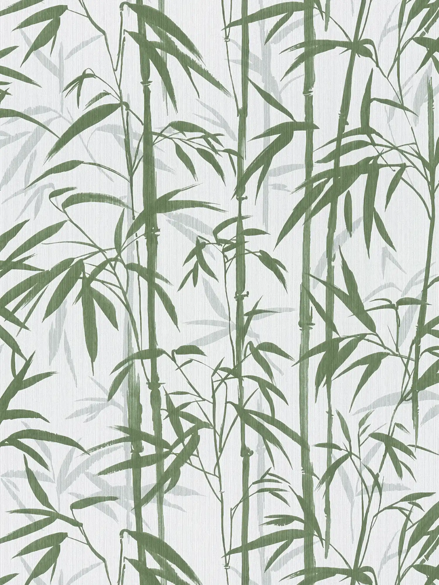 MICHALSKY Vliestapete natürliches Bambus Muster – Creme, Grün
