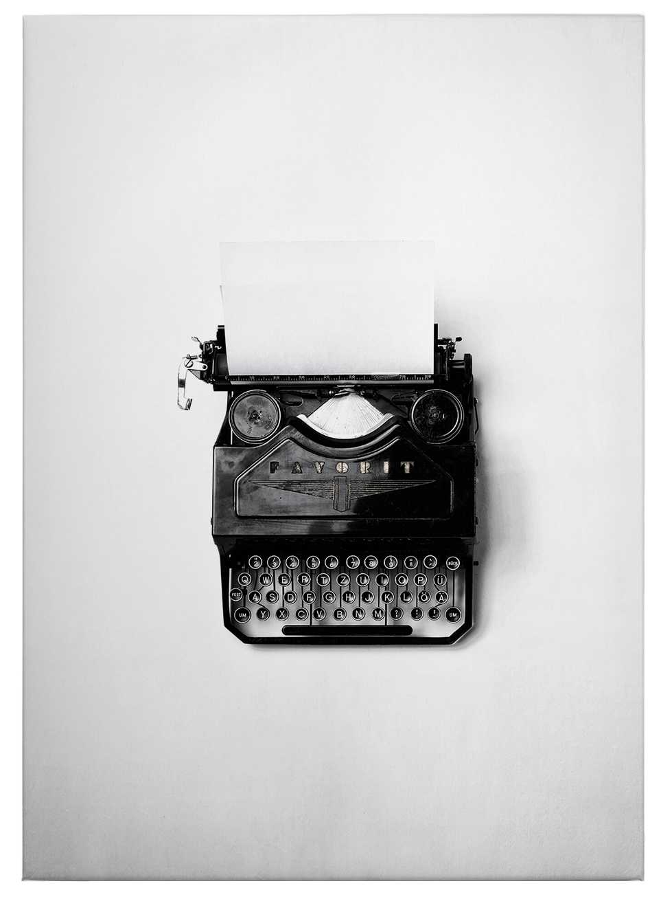             Leinwandbild Schreibmaschine Retro – 0,50 m x 0,70 m
        