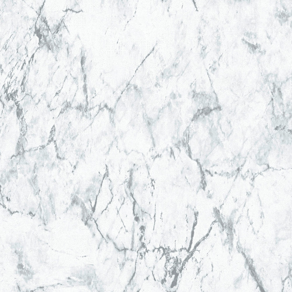             Marmor Tapete marmorierte Steinoptik – Grau, Weiß
        