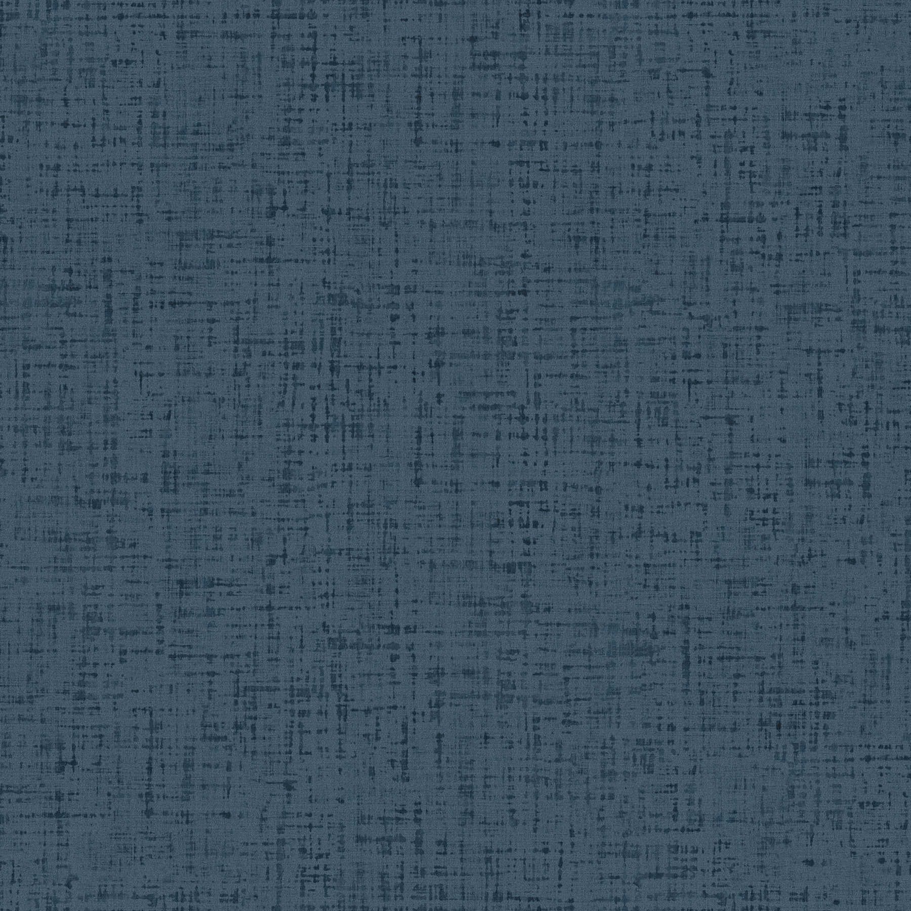 Mustertapete Tweed-Optik meliert, Textil-Look – Blau
