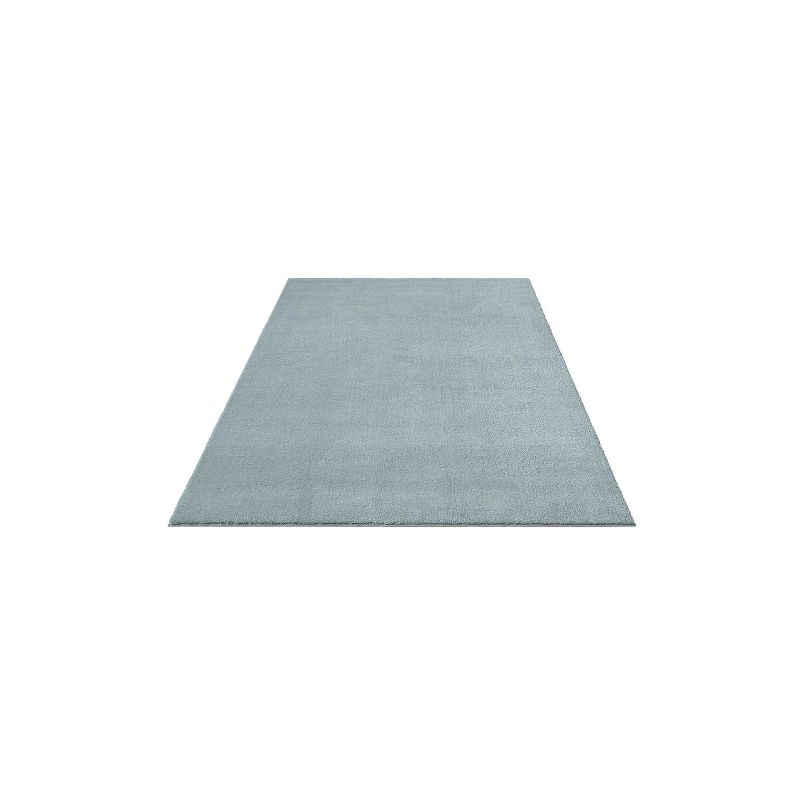Flauschiger Hochflor Teppich in Blau – 200 x 140 cm
