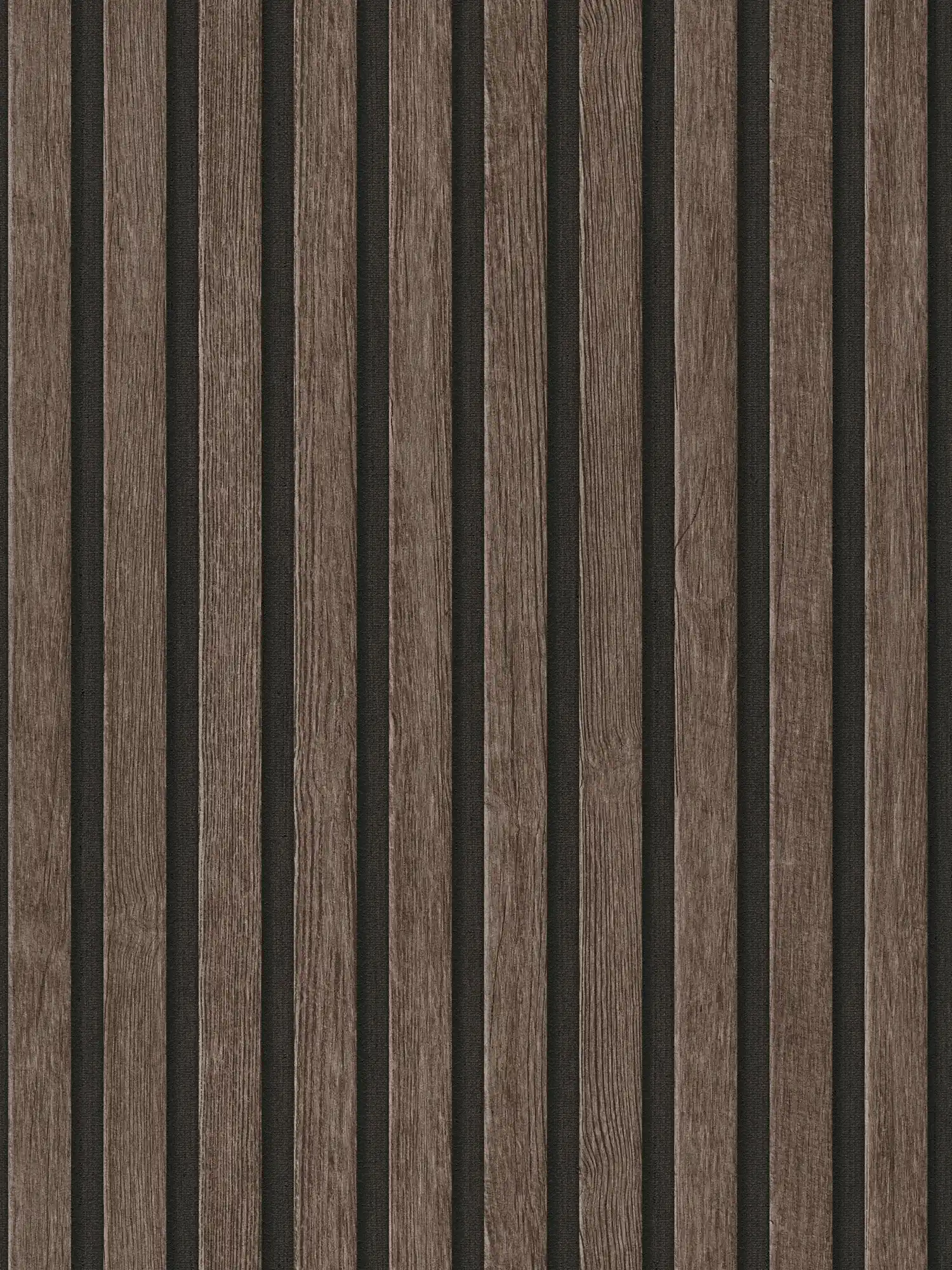         Holzpaneel Tapete mit feiner Struktur – Braun
    