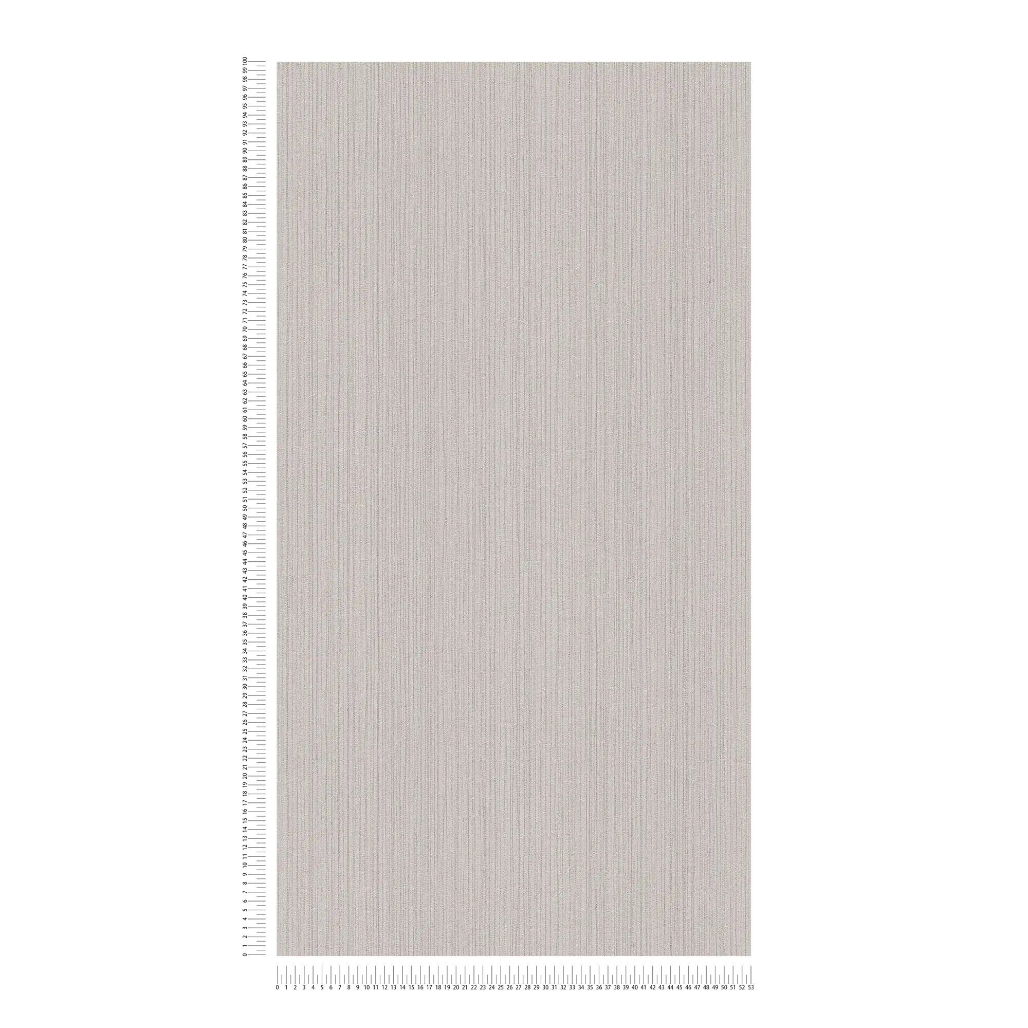             Greige Tapete Metallic-Glanz und Linienmuster – Grau
        