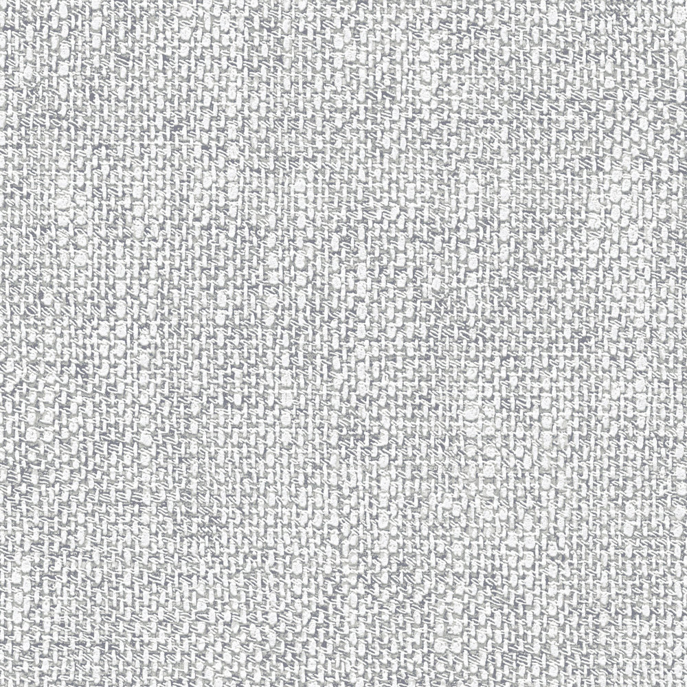             Vliestapete mit realistischer Gewebe Optik – Grau, Weiß
        
