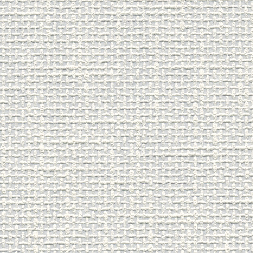             Überstreichbare Tapete Gewebestruktur & Textil Look – Weiß
        