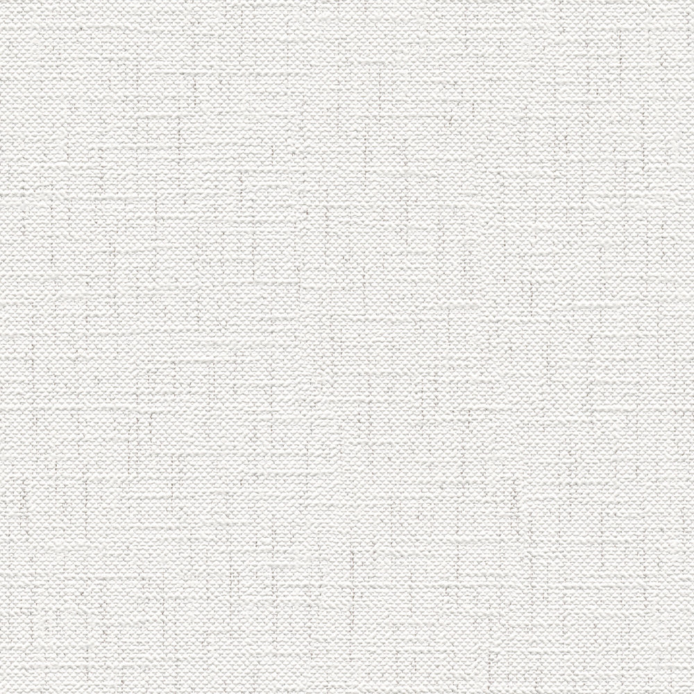             Textiloptik Papiertapete mit melierter Färbung – Grau, Weiß
        