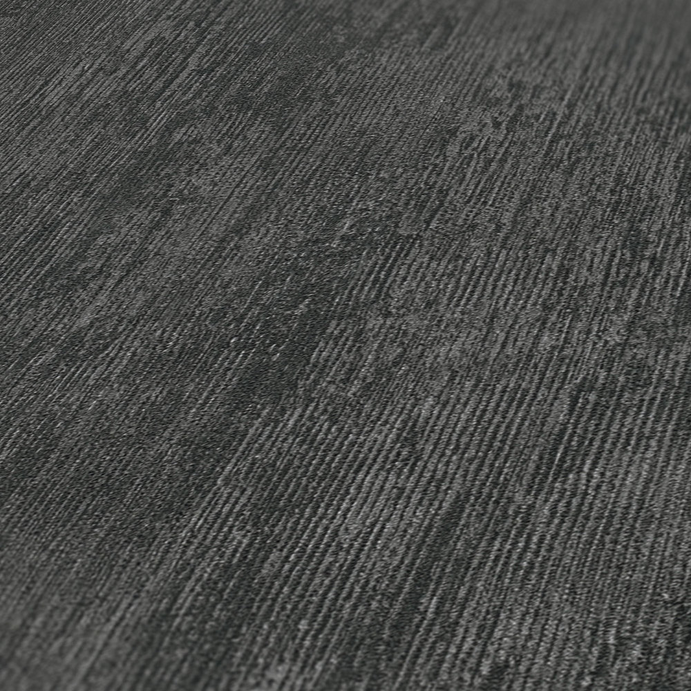             Metall Tapete mit rustikalem Design – Grau, Schwarz
        