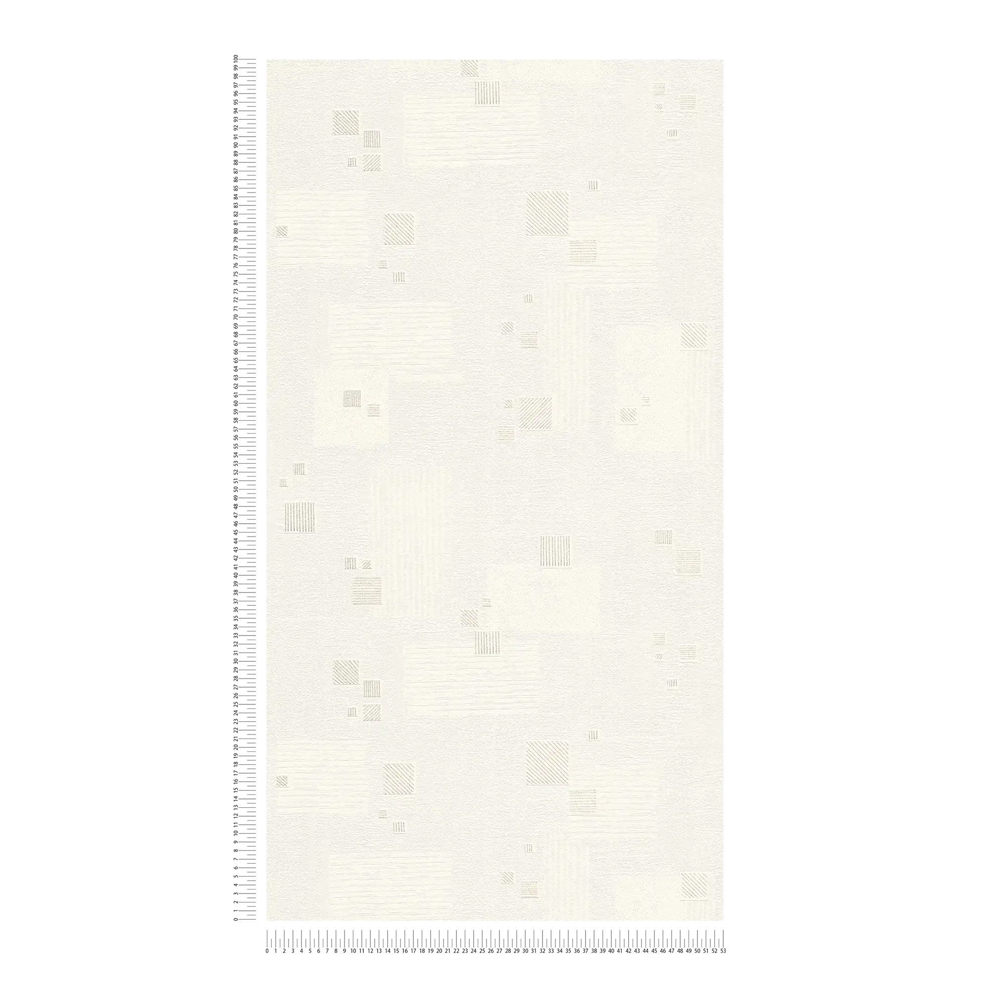             Vliestapete Retro Muster mit Putzoptik Struktur – Weiß
        