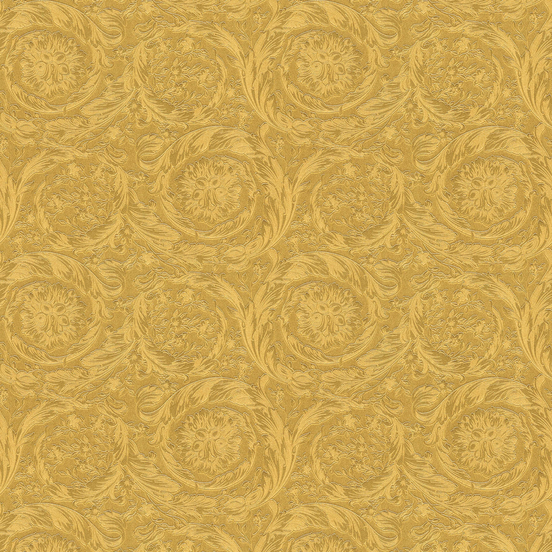 Goldene VERSACE Tapete Schimmereffekte – Gold, Gelb
