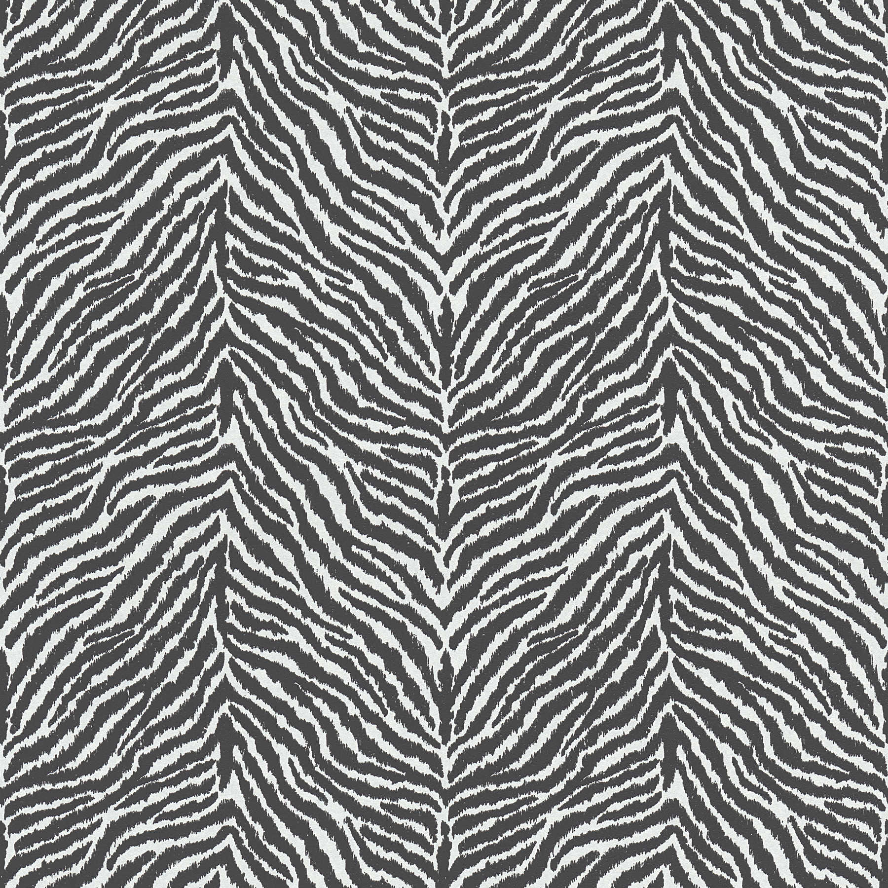         Animal Print Vliestapete Zebra-Muster – Schwarz, Weiß
    