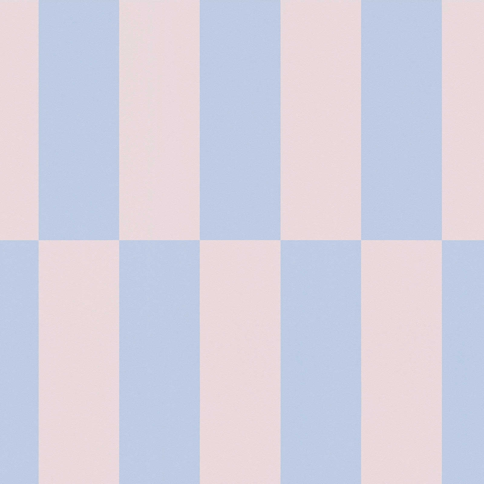             Vliestapete Grafik Vierecke zweifarbig – Blau, Rosa
        