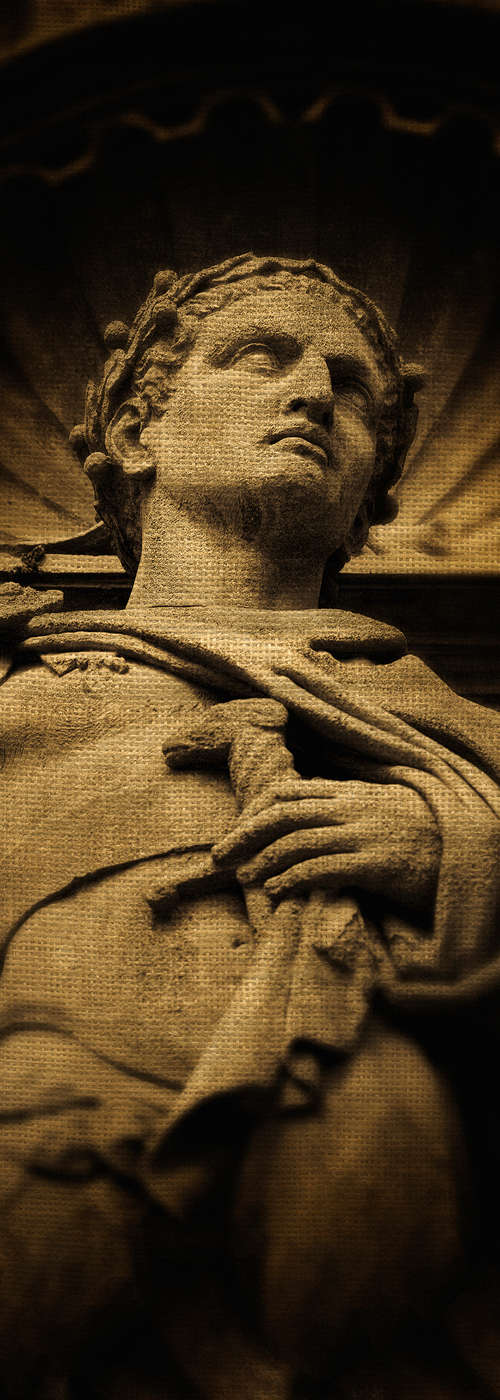             Moderne Fototapete Statue von Julius Caesar auf Premium Glattvlies
        