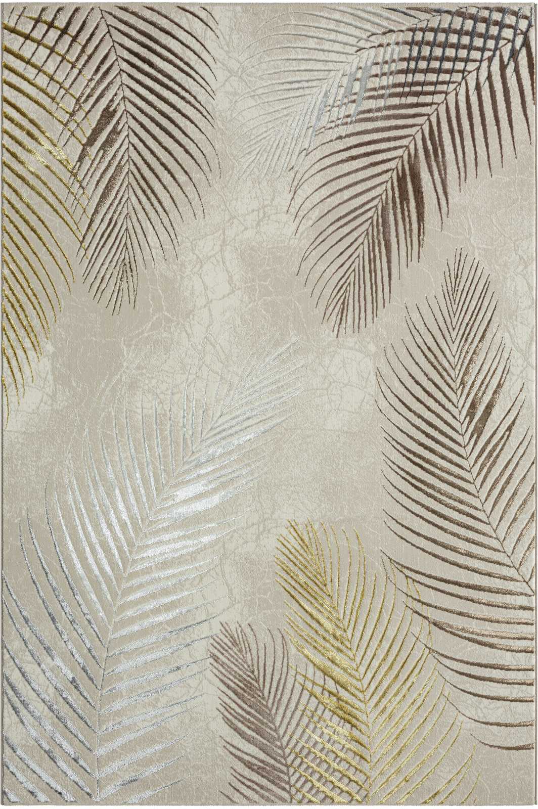             weicher cremefarbener Hochflor Teppich – 150 x 80 cm
        