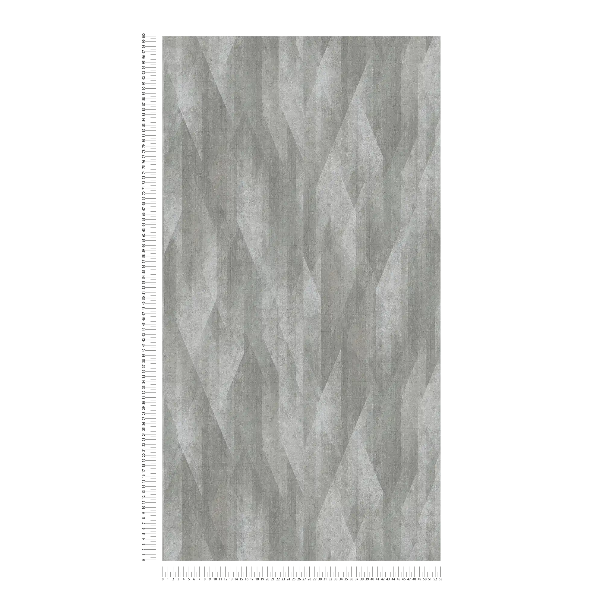             Vliestapete mit grafischen Rautendesign – Grau
        