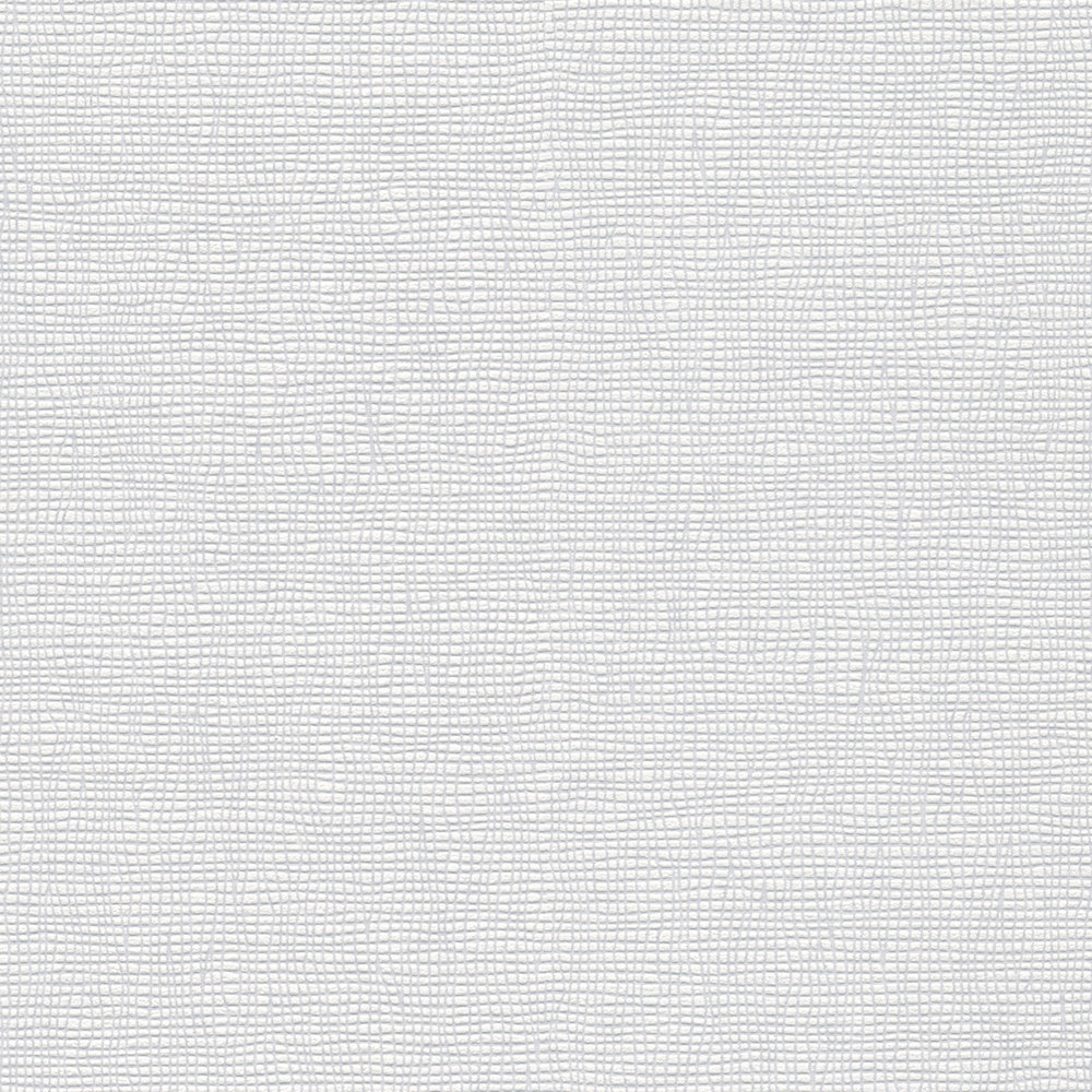             Neutrale Vliestapete Weiß mit textilem Strukturmuster
        
